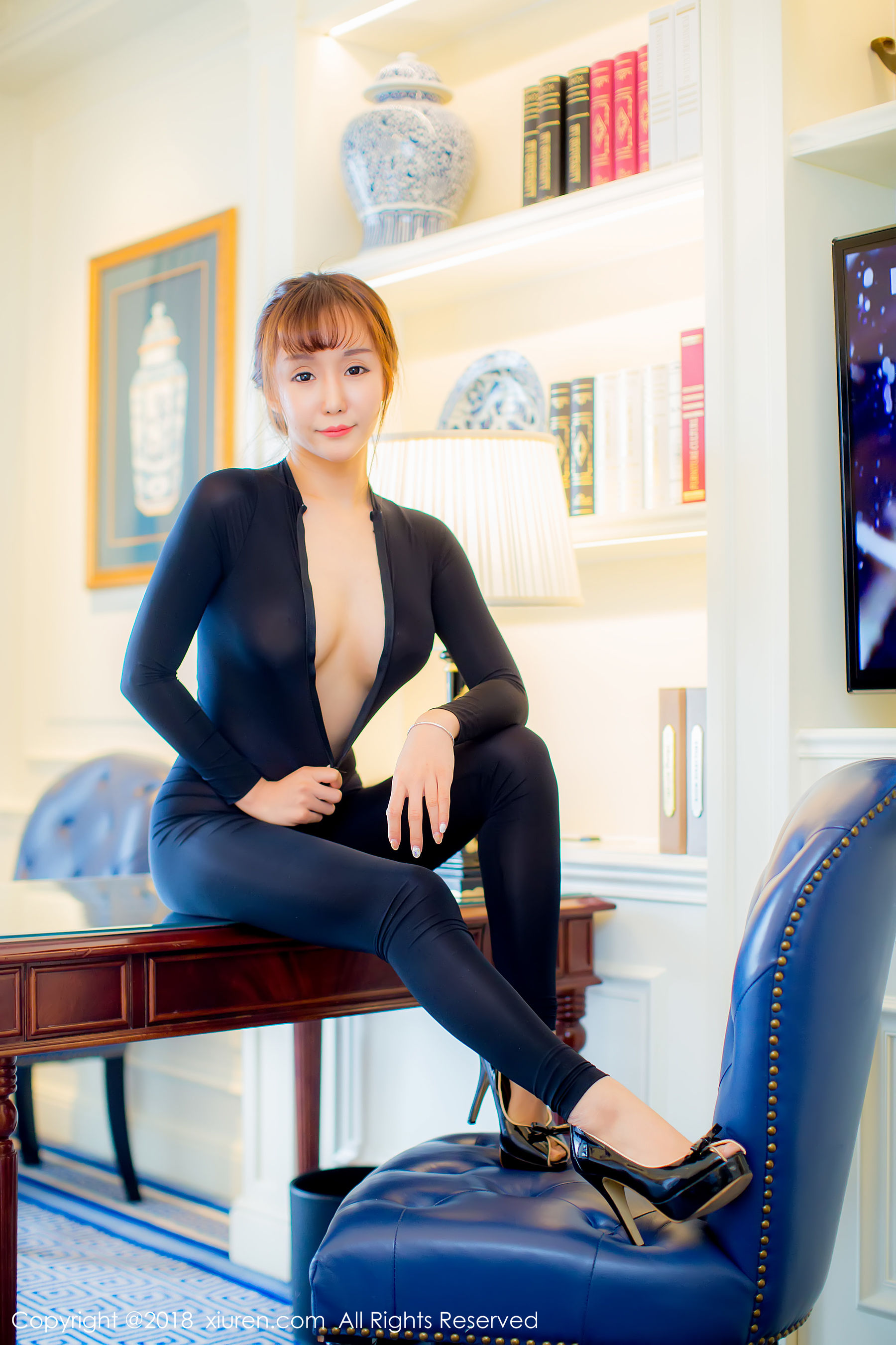 顾灿《紧身衣+浴室湿身》  No.979-图25