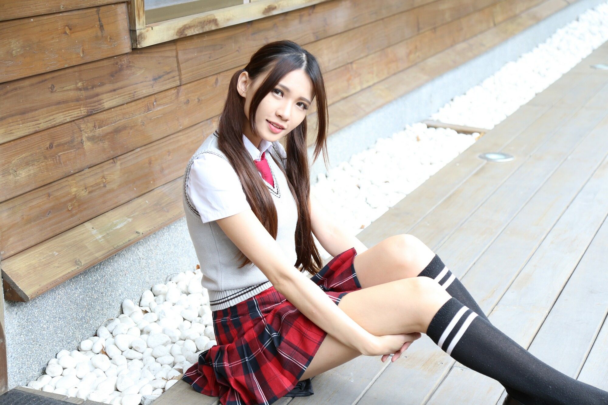 蔡译心Candice《校服美少女》-图31