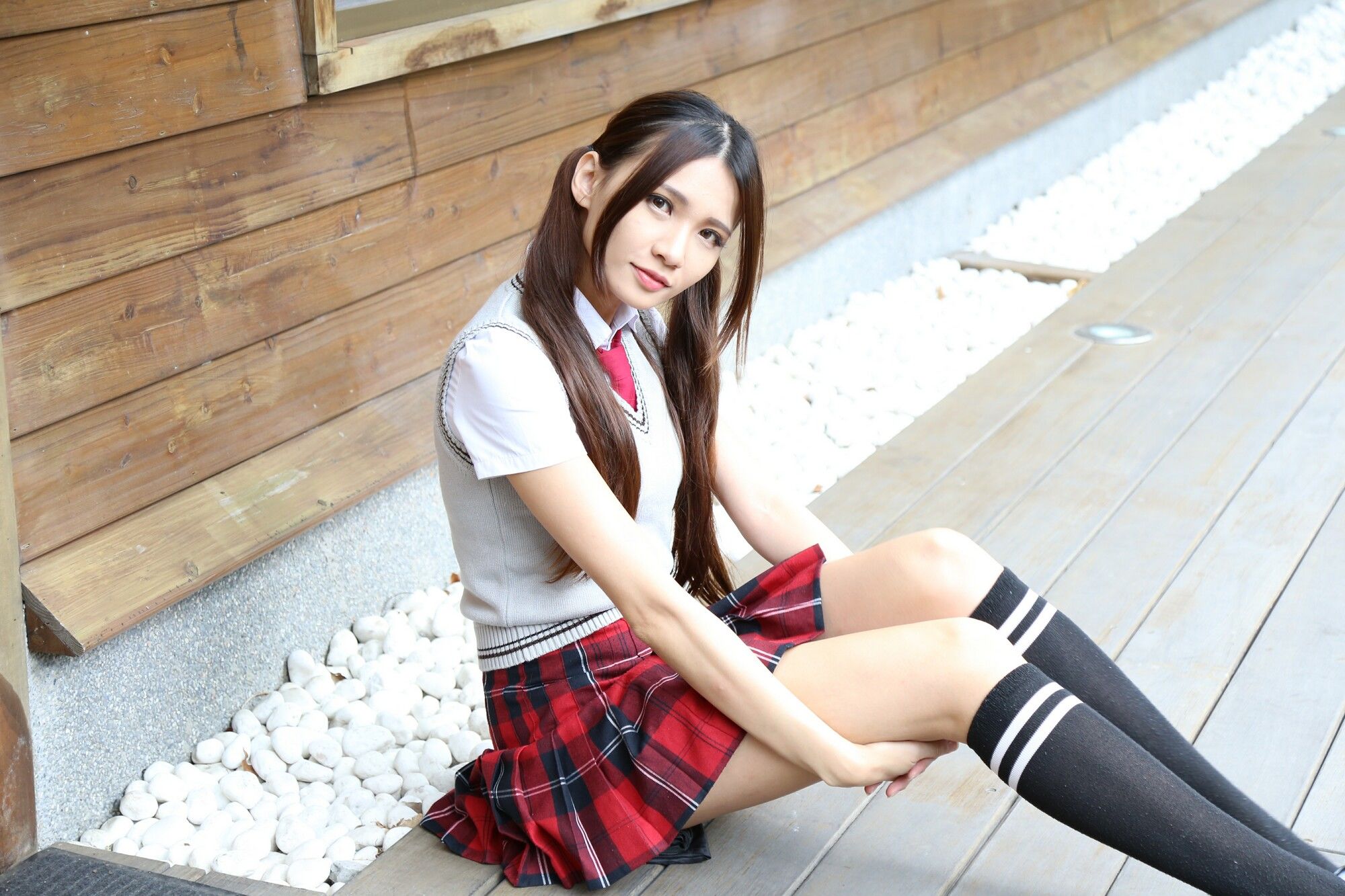 蔡译心Candice《校服美少女》-图32