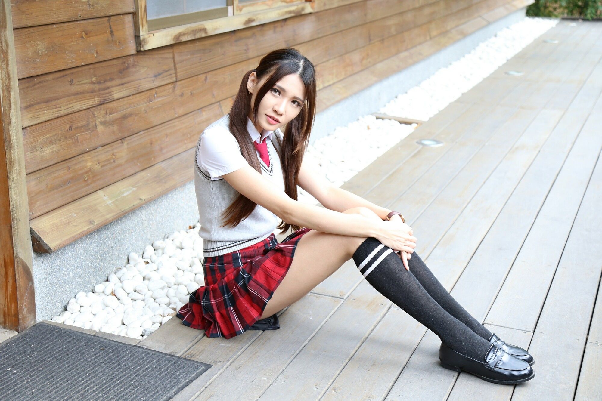 蔡译心Candice《校服美少女》-图76