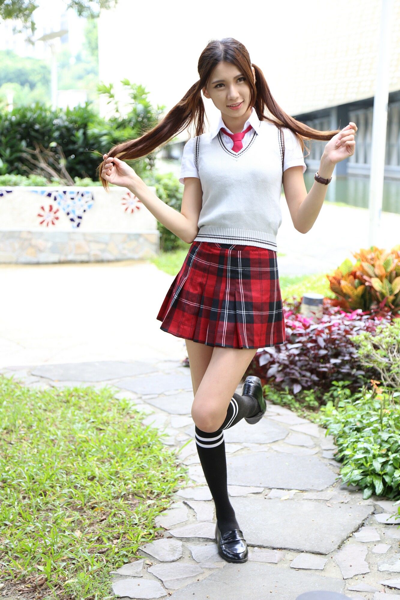 蔡译心Candice《校服美少女》-图92