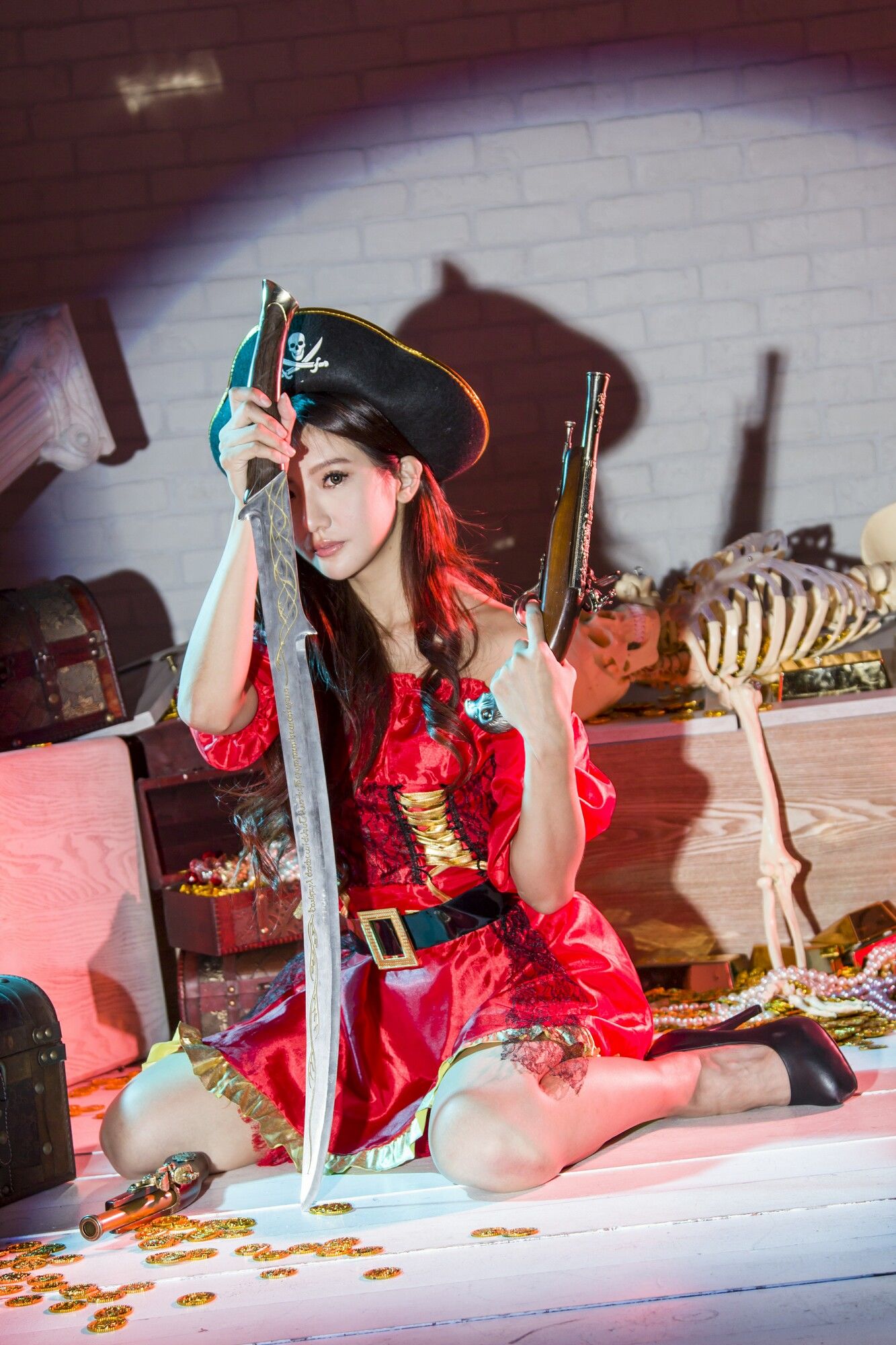 薇安Vivian 琴棚軍警&海盜風棚拍-图9