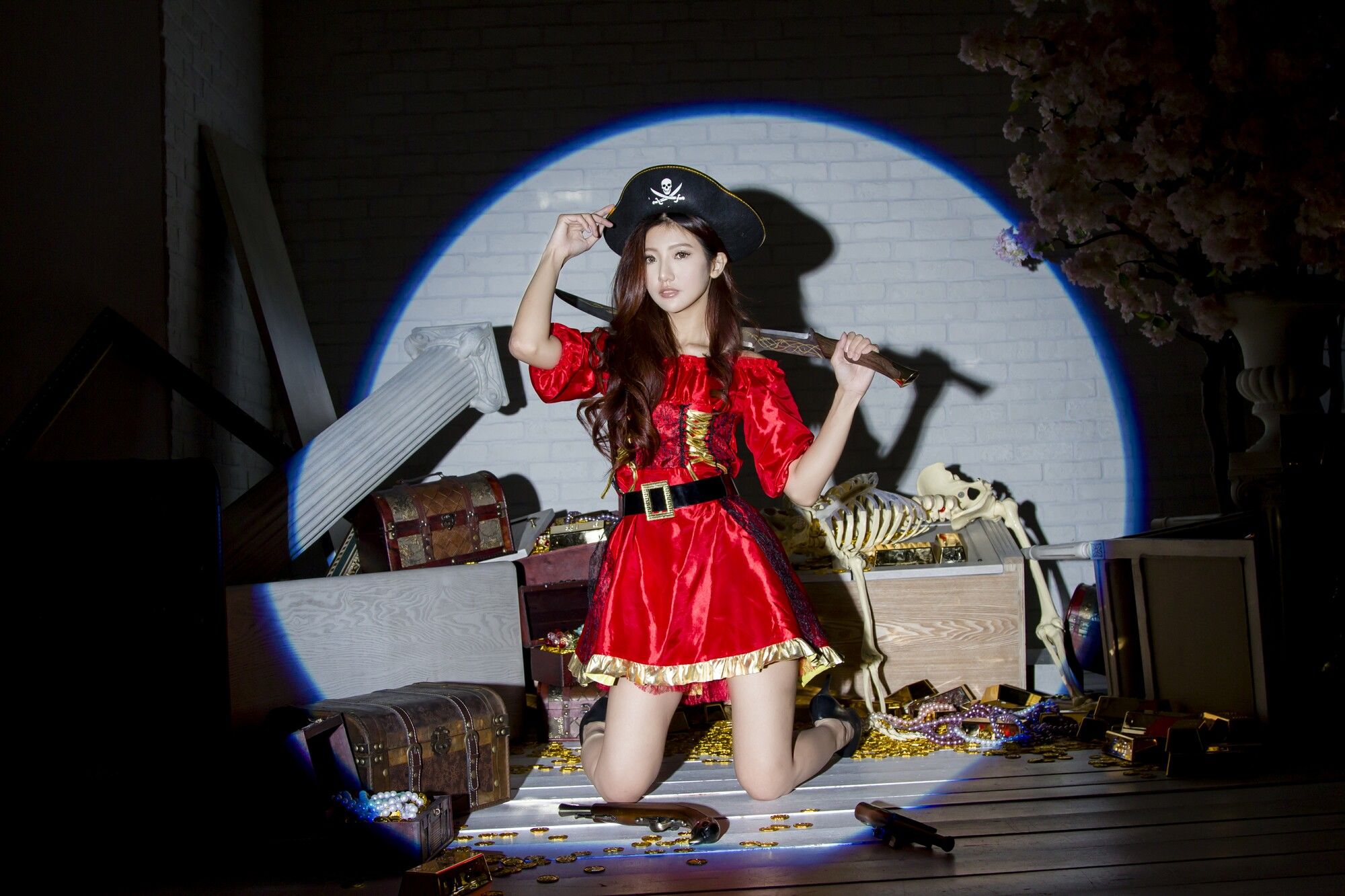 薇安Vivian 琴棚軍警&海盜風棚拍-图24