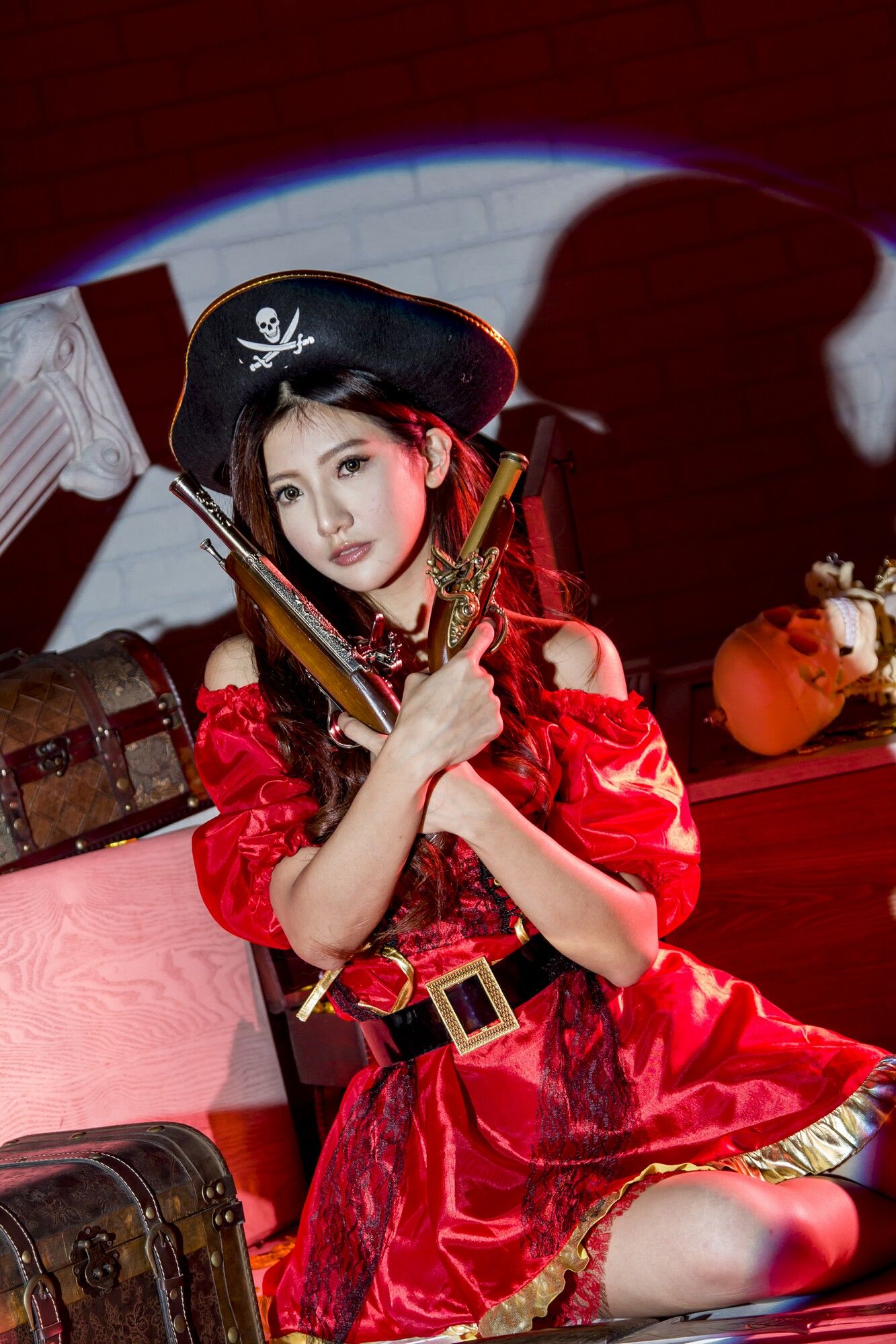 薇安Vivian 琴棚軍警&海盜風棚拍-图26