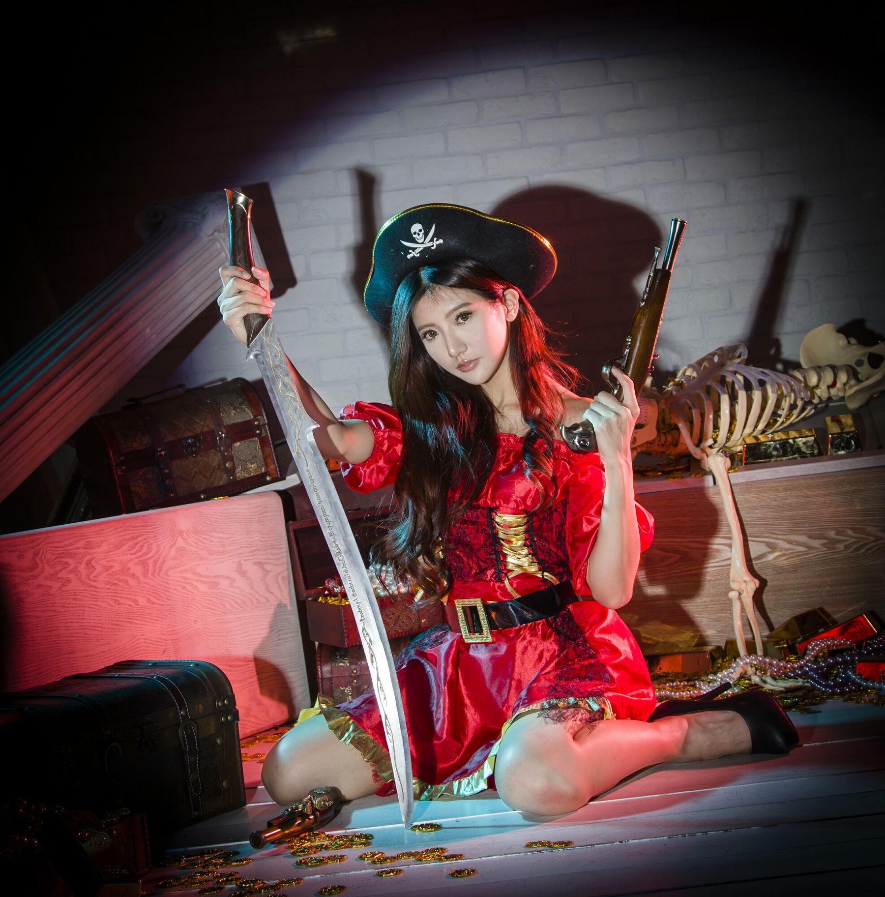 薇安Vivian 琴棚軍警&海盜風棚拍-图27