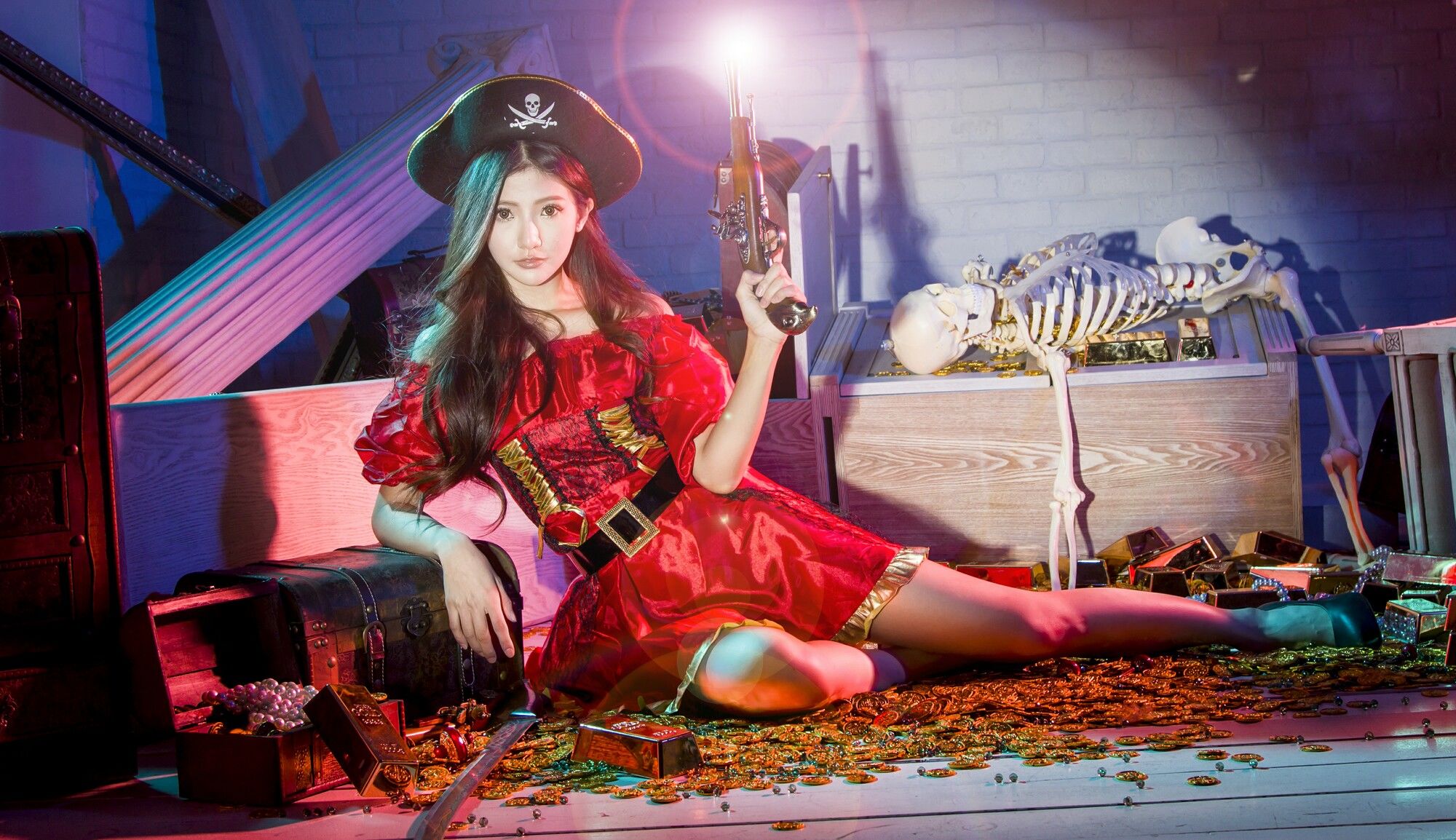 薇安Vivian 琴棚軍警&海盜風棚拍-图29