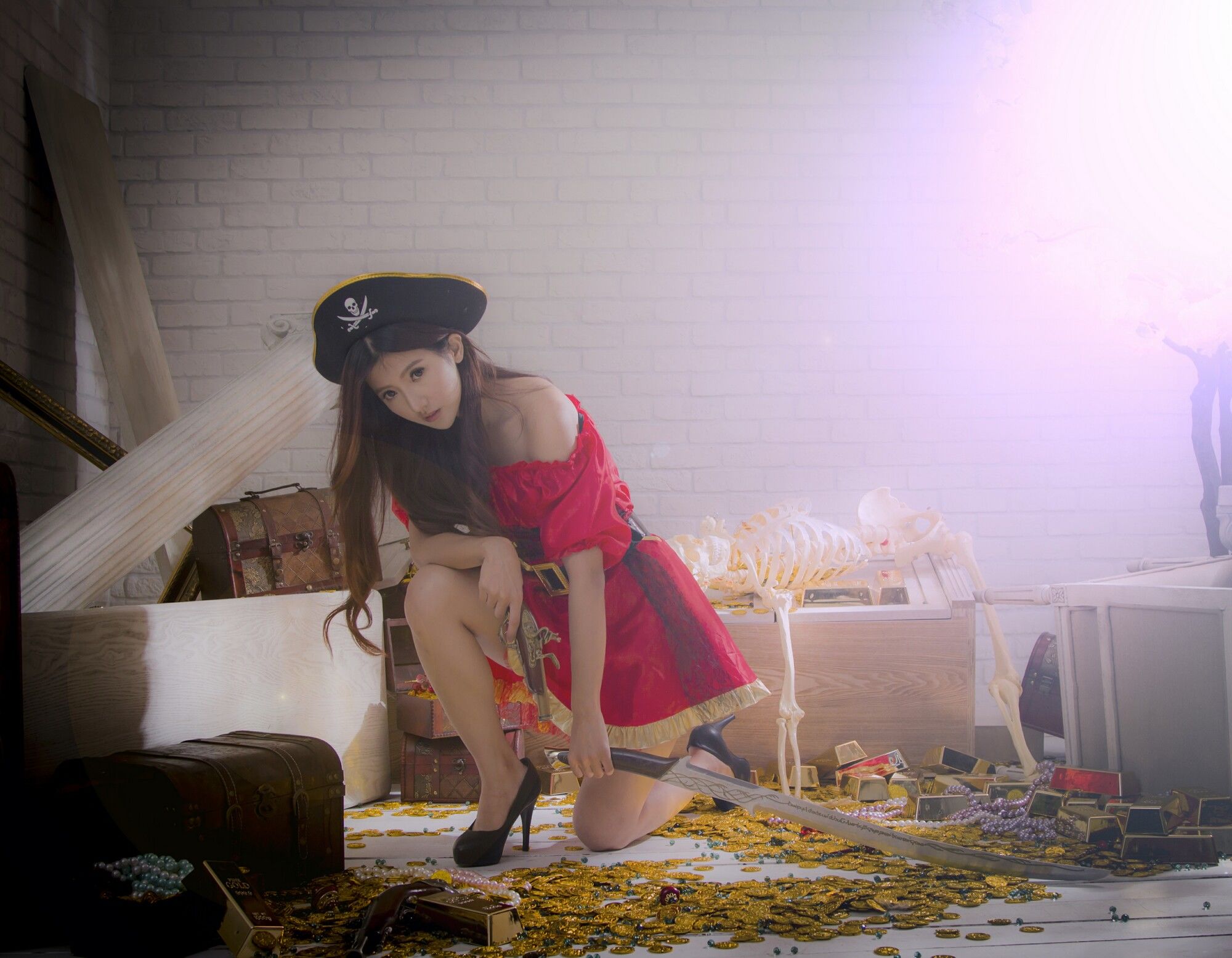 薇安Vivian 琴棚軍警&海盜風棚拍-图31