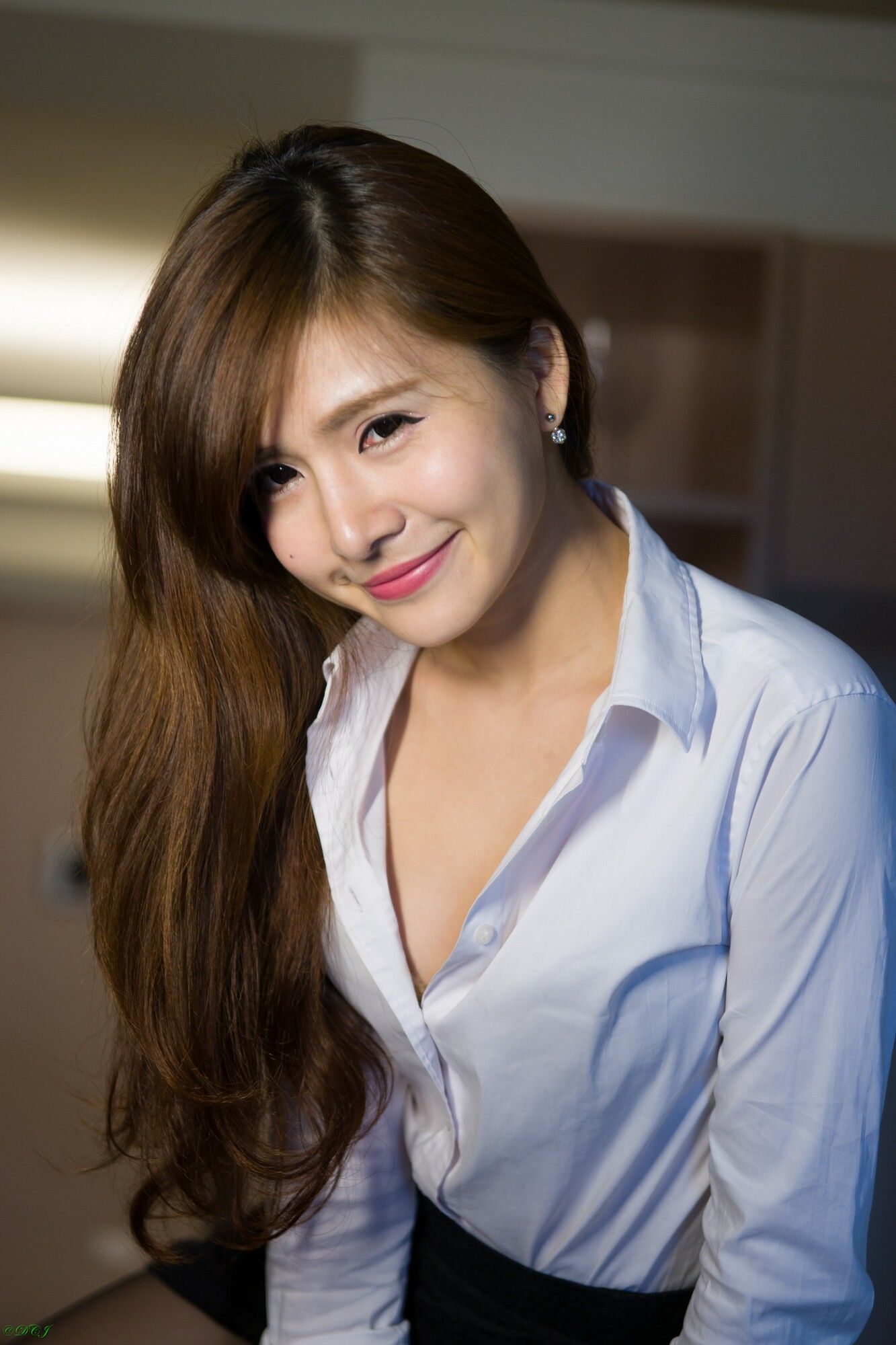 邱艾比Abbie 黑丝OL内衣赏-图16