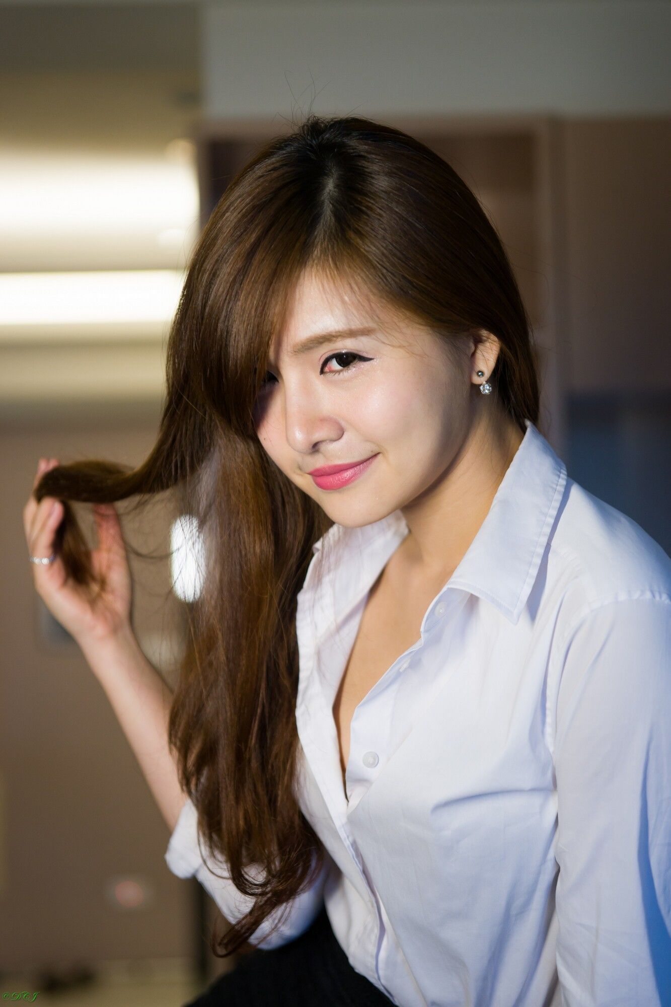 邱艾比Abbie 黑丝OL内衣赏-图18