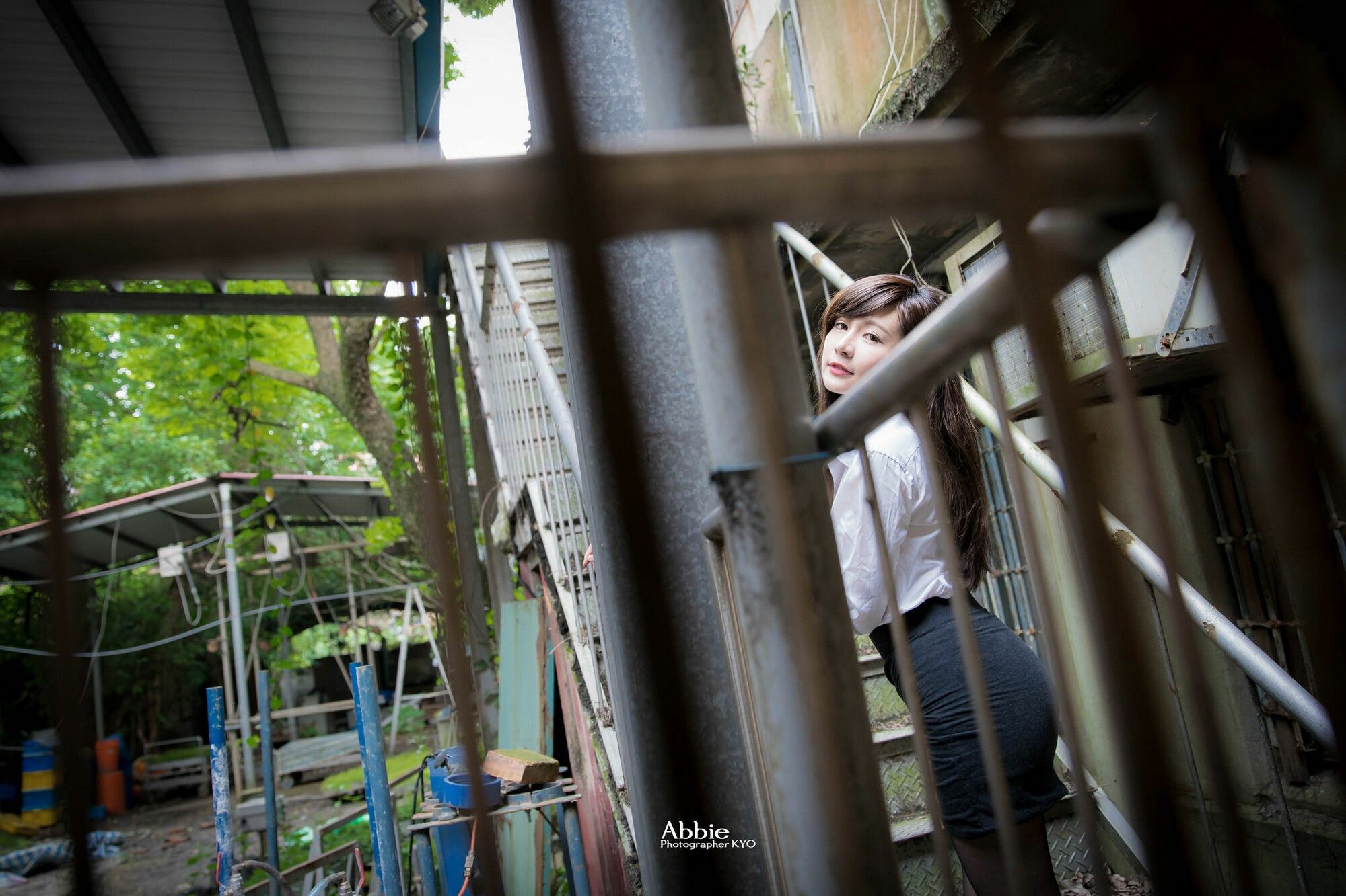 邱艾比Abbie 黑丝OL内衣赏-图2