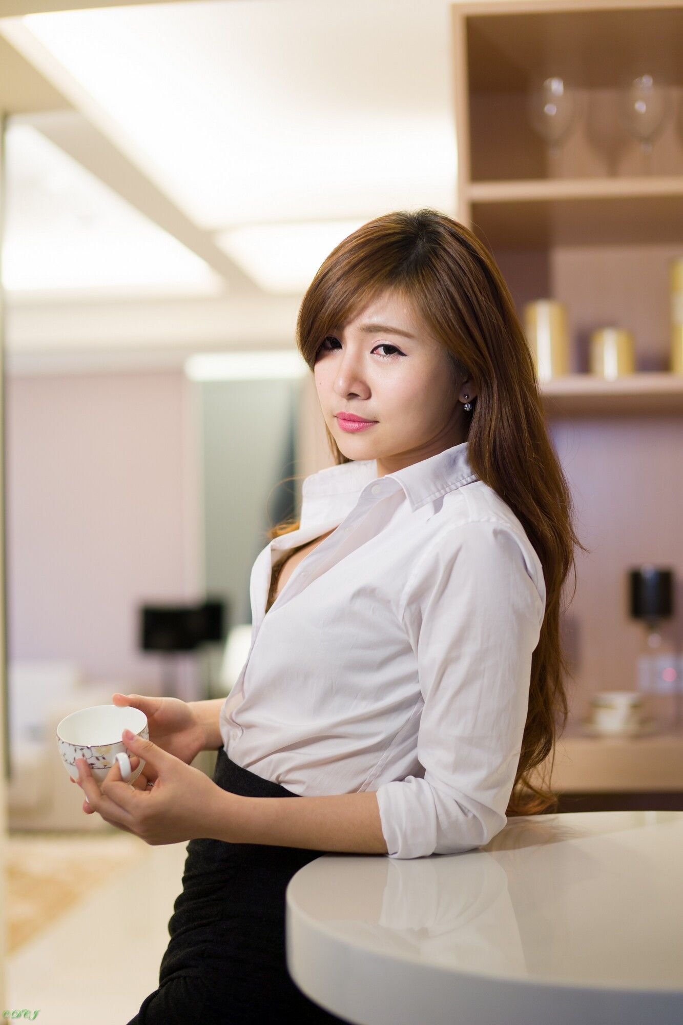 邱艾比Abbie 黑丝OL内衣赏-图83