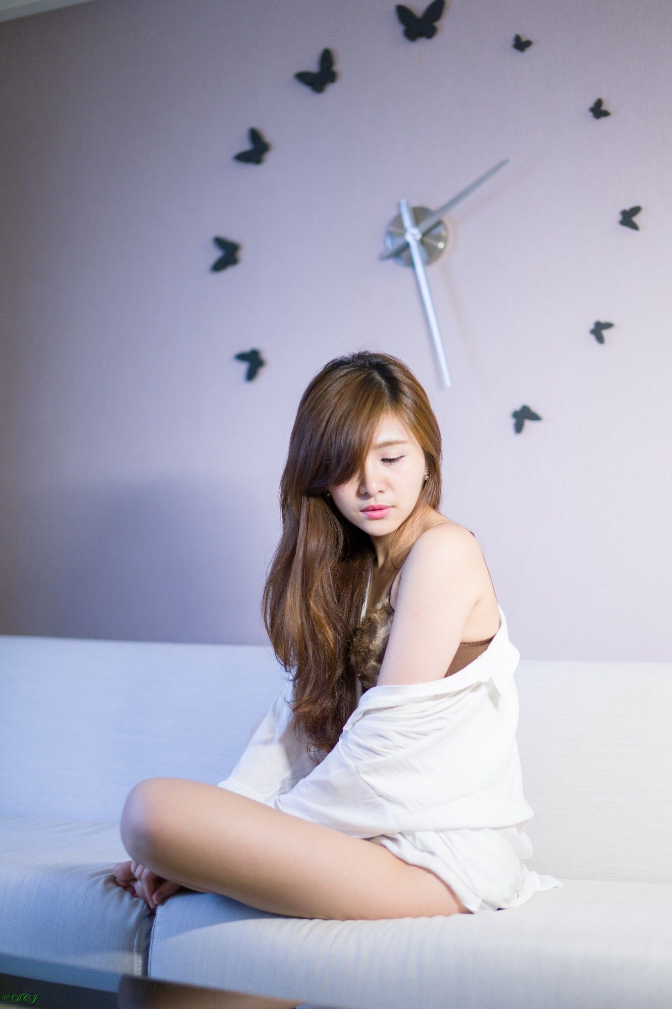 邱艾比Abbie 黑丝OL内衣赏-图93