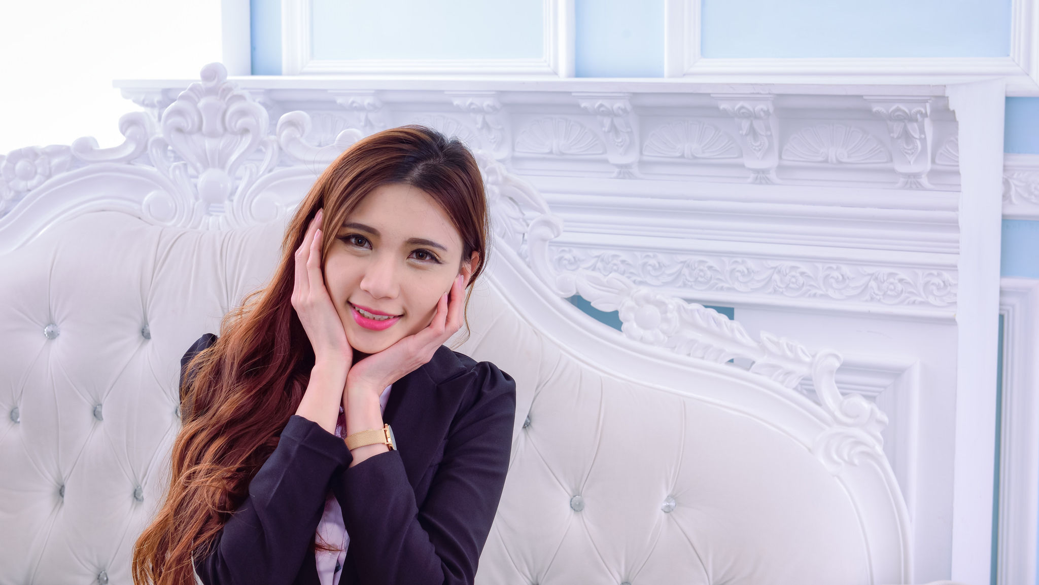 蔡译心《室拍3套丝袜美腿装》-图43