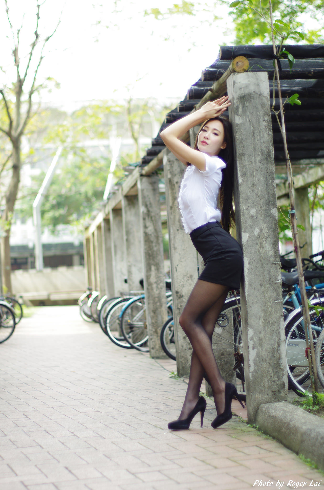 Anber小安柏 黑丝OL与国军女教官-图14