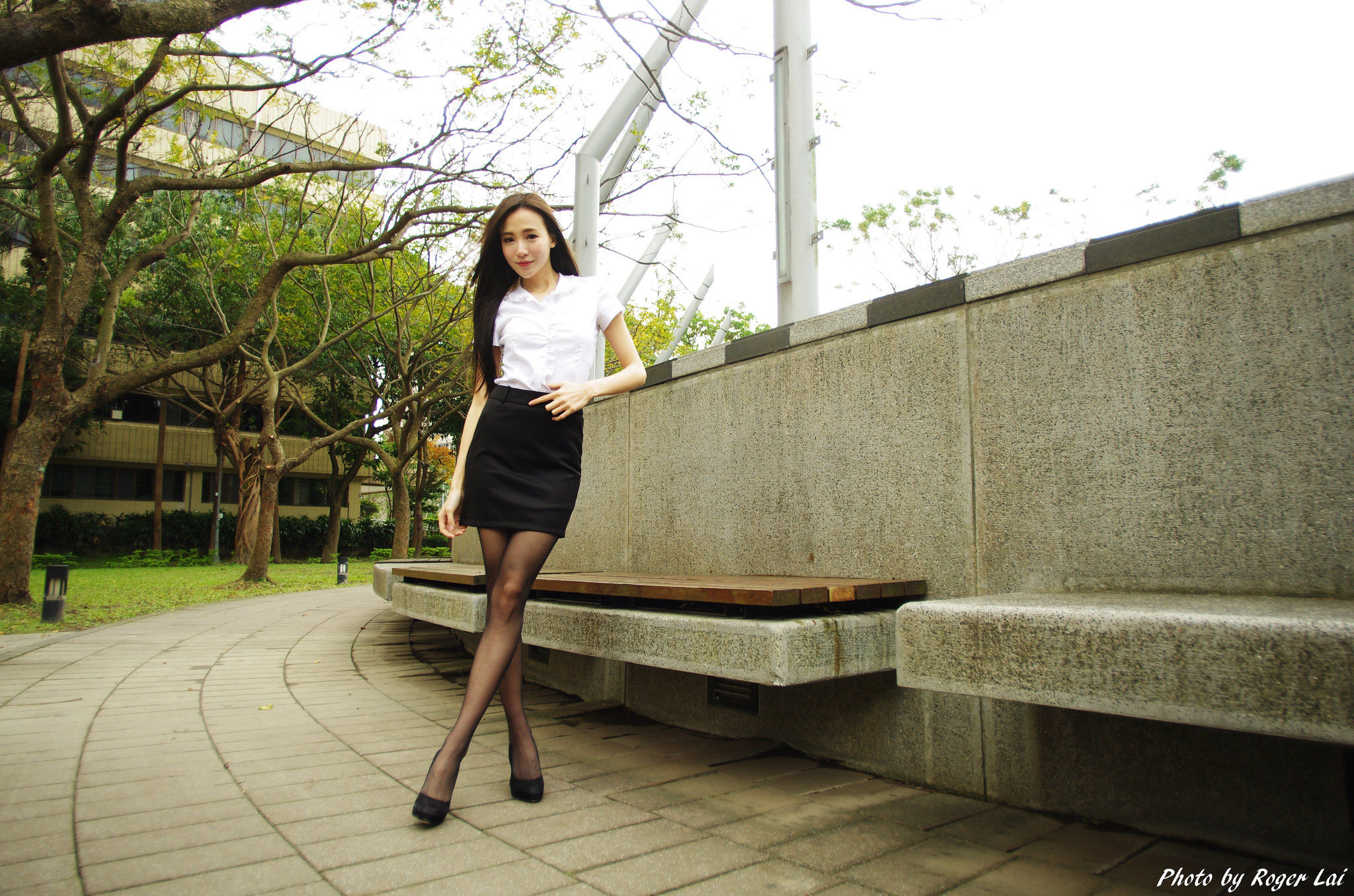 Anber小安柏 黑丝OL与国军女教官-图21