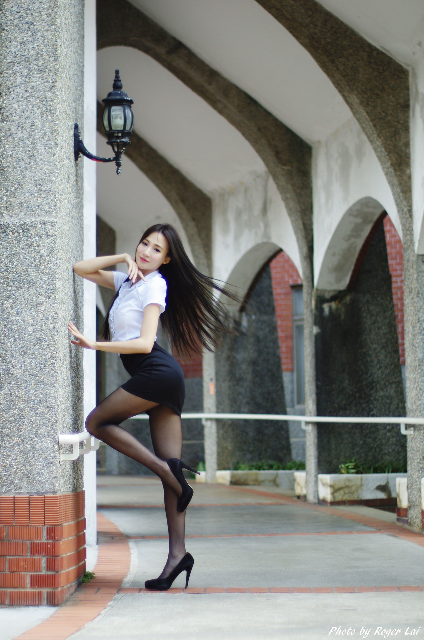 Anber小安柏 黑丝OL与国军女教官-图7