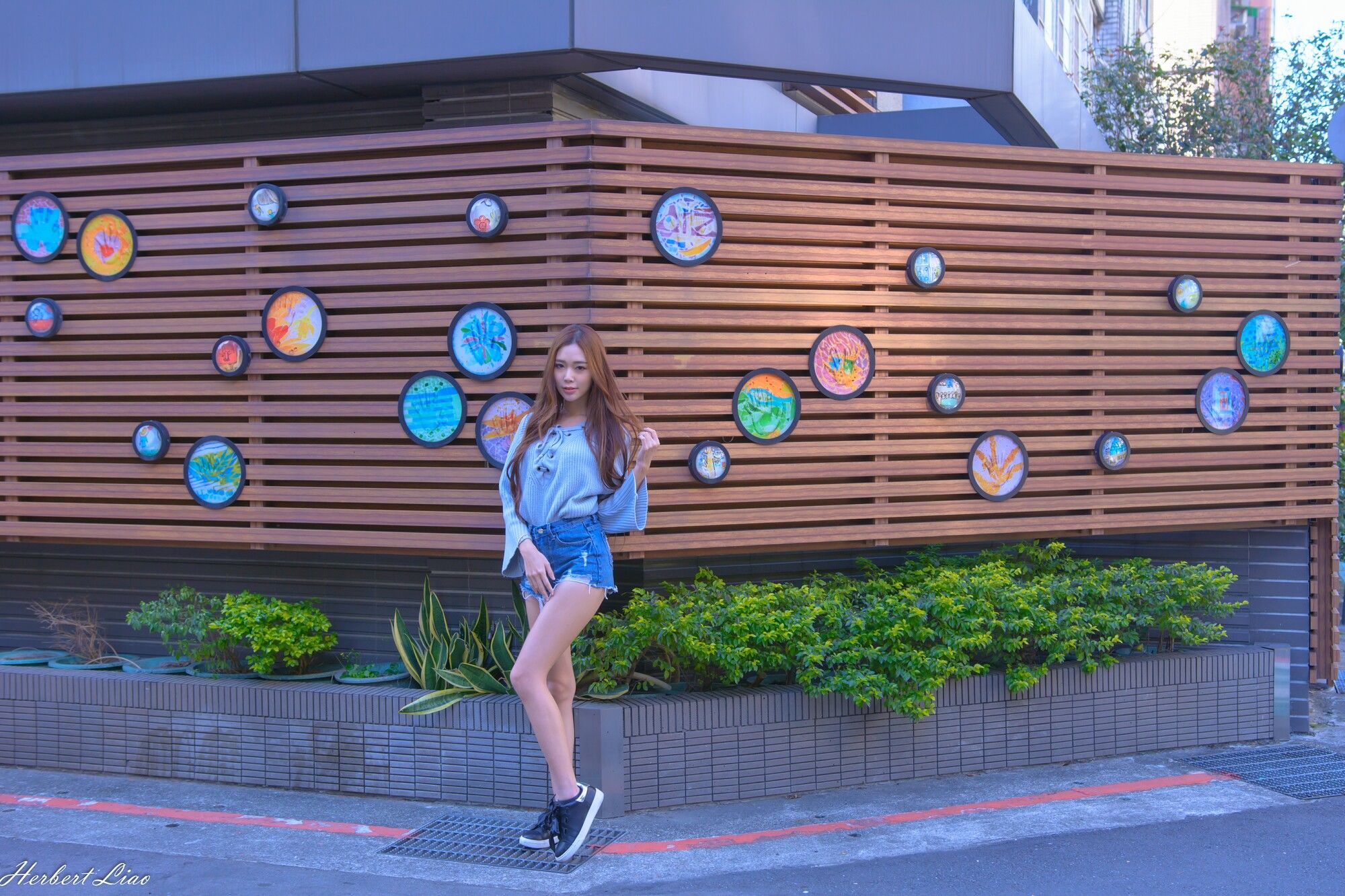 黄上晏Rubis《古亭站周邊~牛仔热裤街拍》-图13