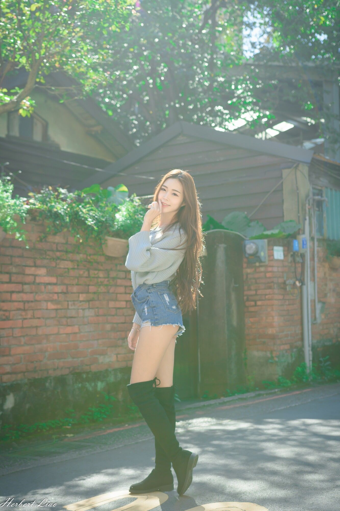 黄上晏Rubis《古亭站周邊~牛仔热裤街拍》-图14