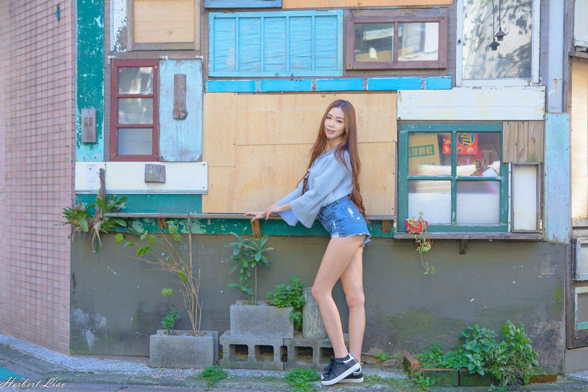 黄上晏Rubis《古亭站周邊~牛仔热裤街拍》-图16