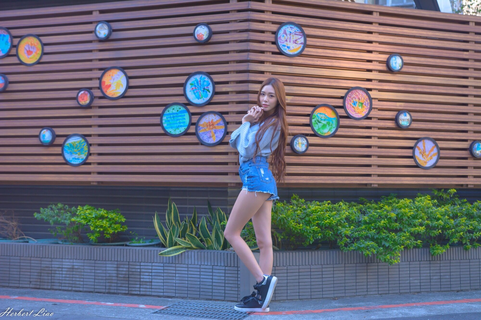 黄上晏Rubis《古亭站周邊~牛仔热裤街拍》-图19