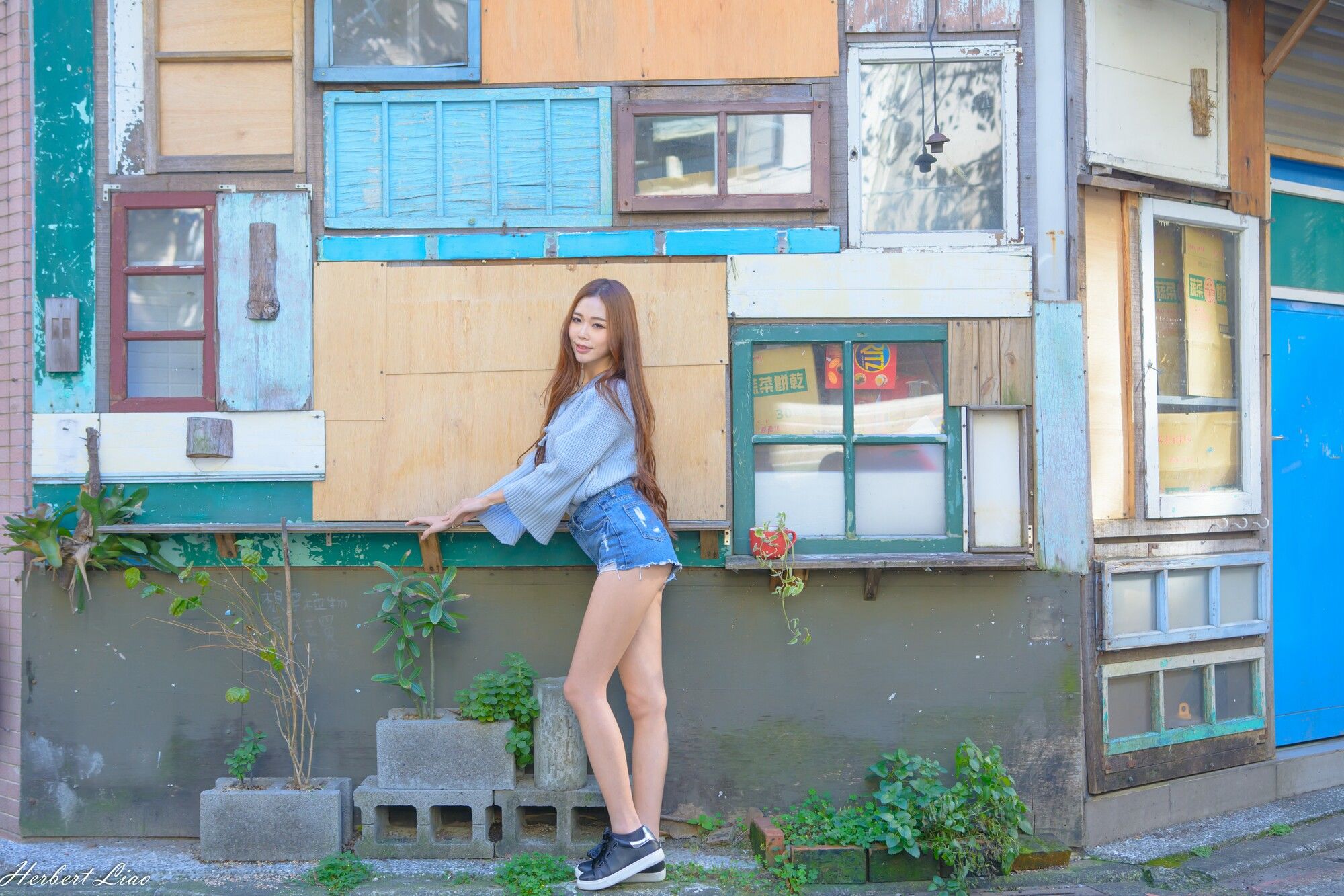 黄上晏Rubis《古亭站周邊~牛仔热裤街拍》-图55