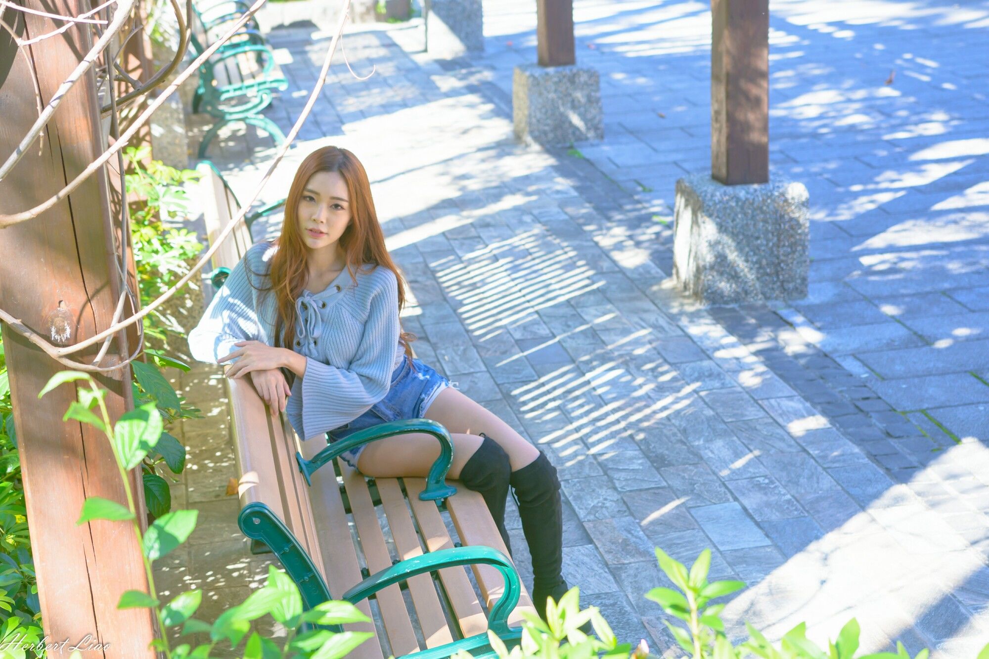 黄上晏Rubis《古亭站周邊~牛仔热裤街拍》-图8