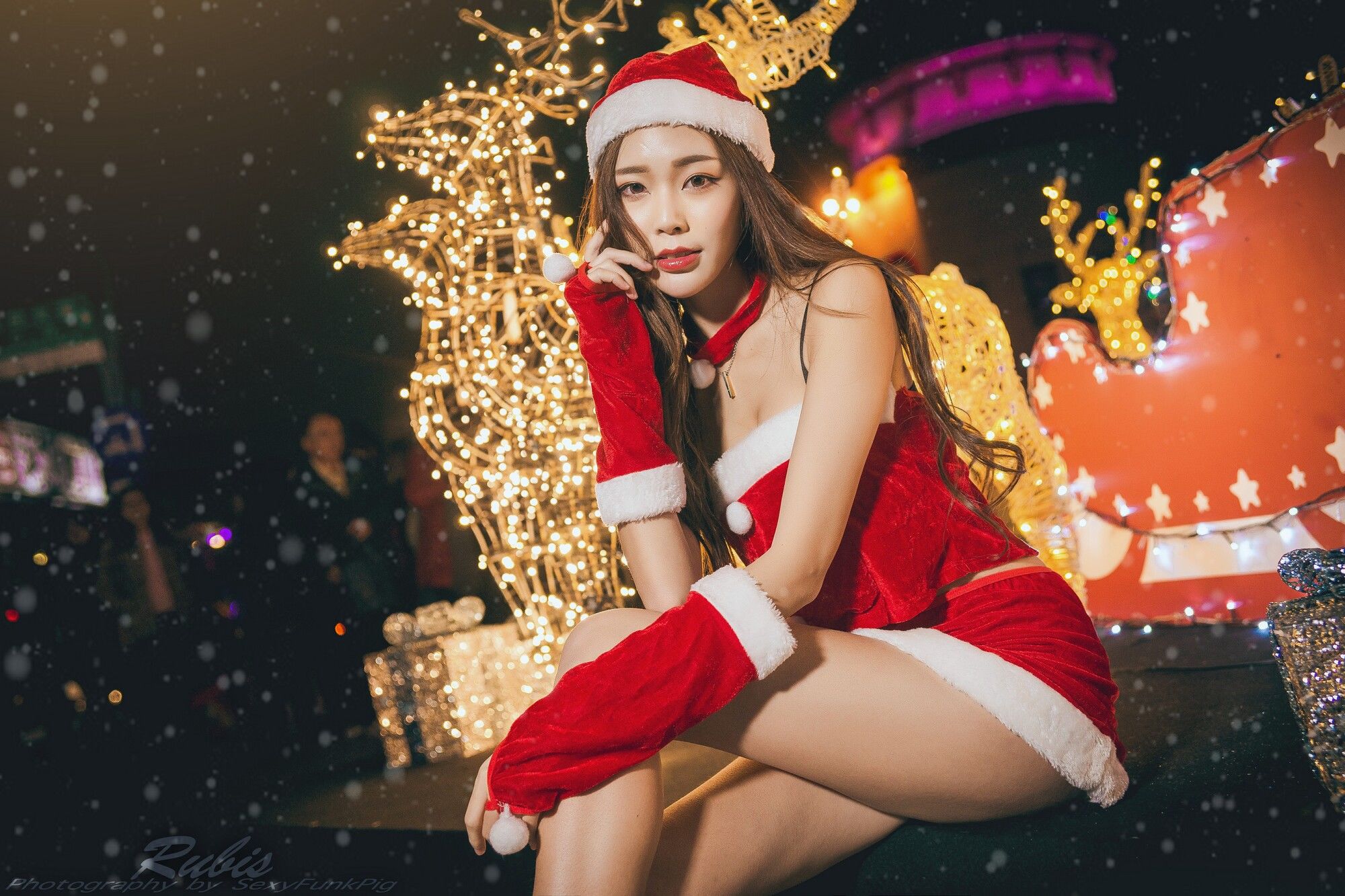 黄上晏Rubis 新北耶誕城夜拍-图11