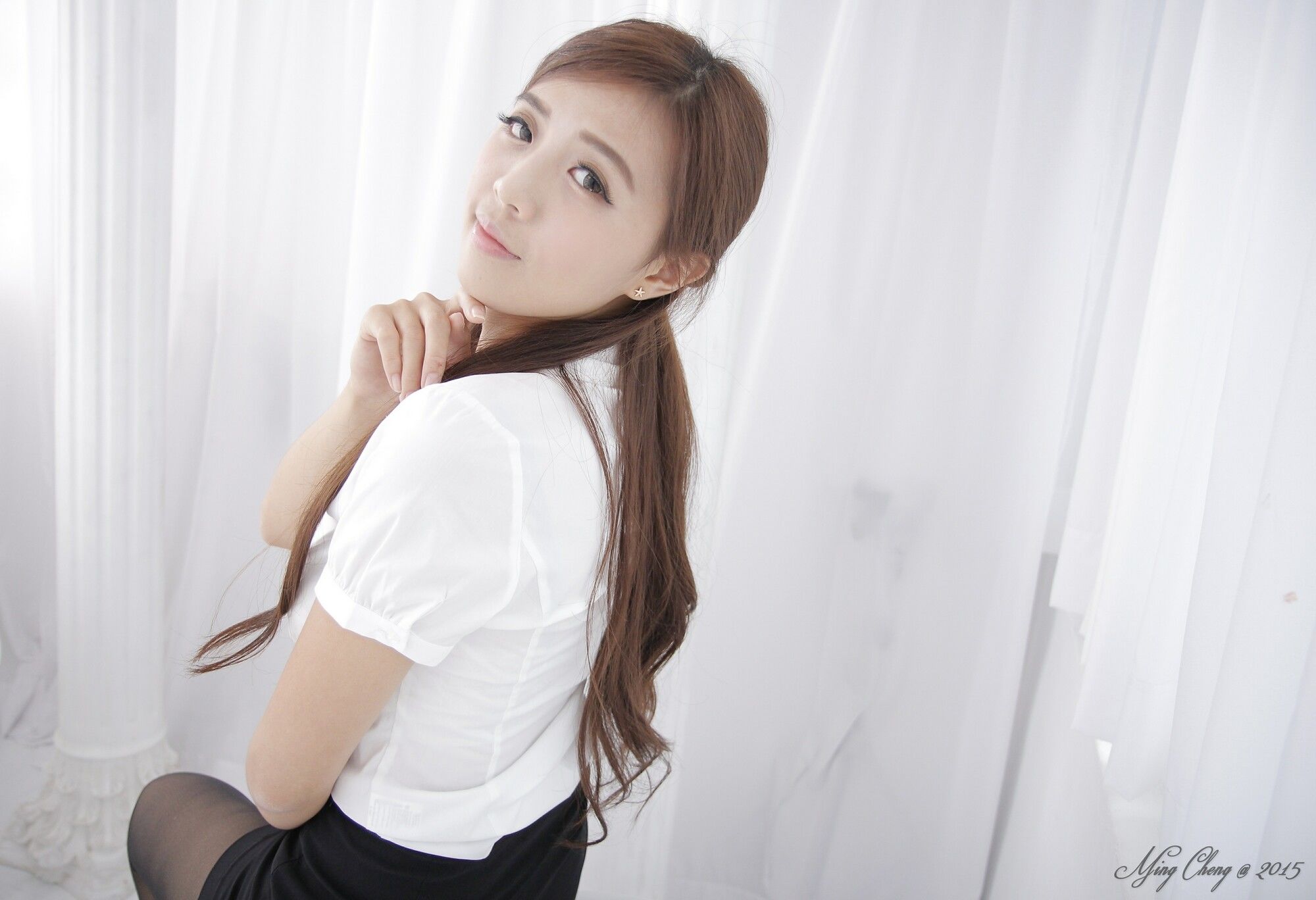 Anna《黑丝OL浴室系列》-图81