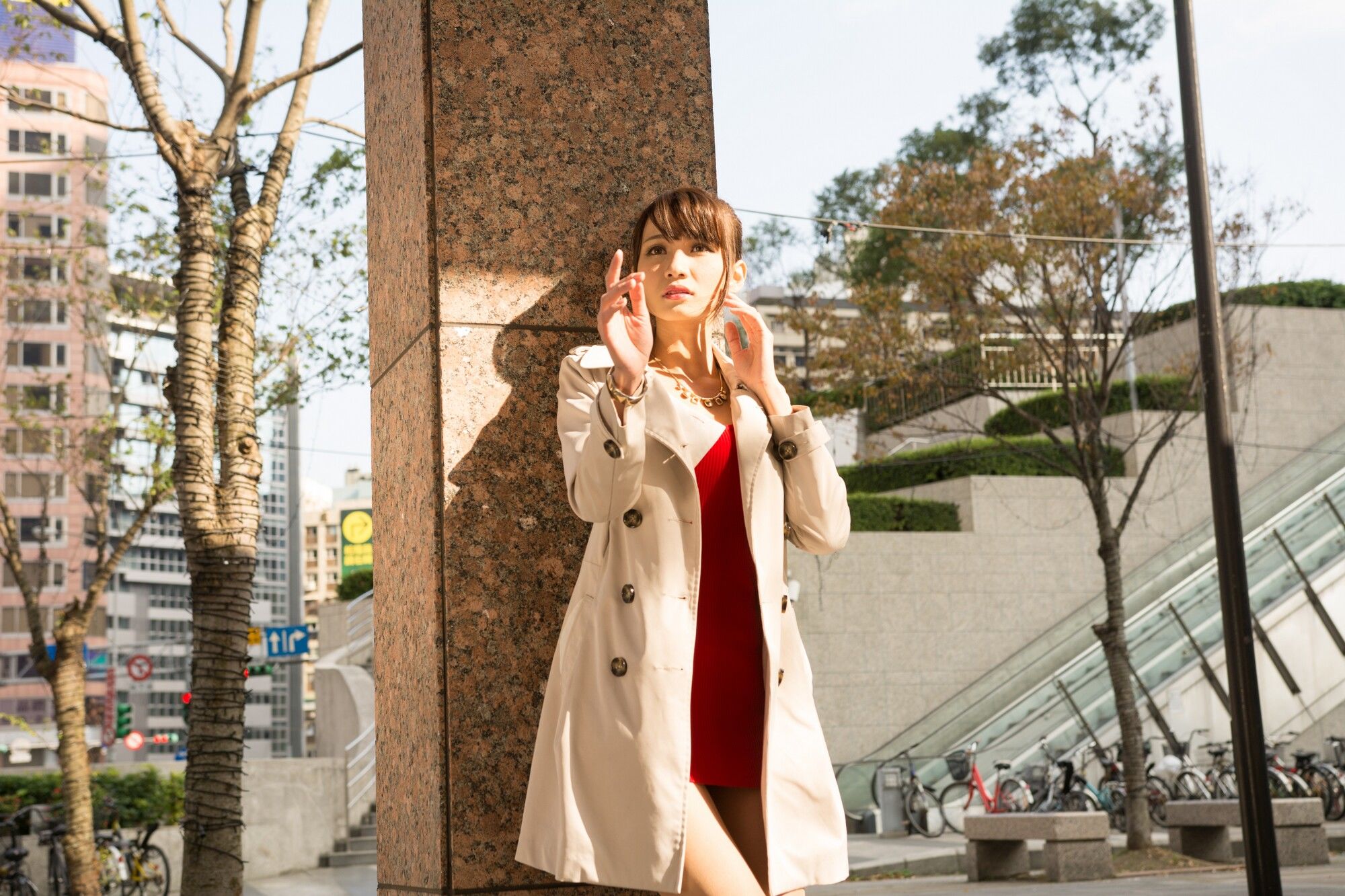 蔡译心Candice《信義區周邊 时尚风衣街拍》-图21