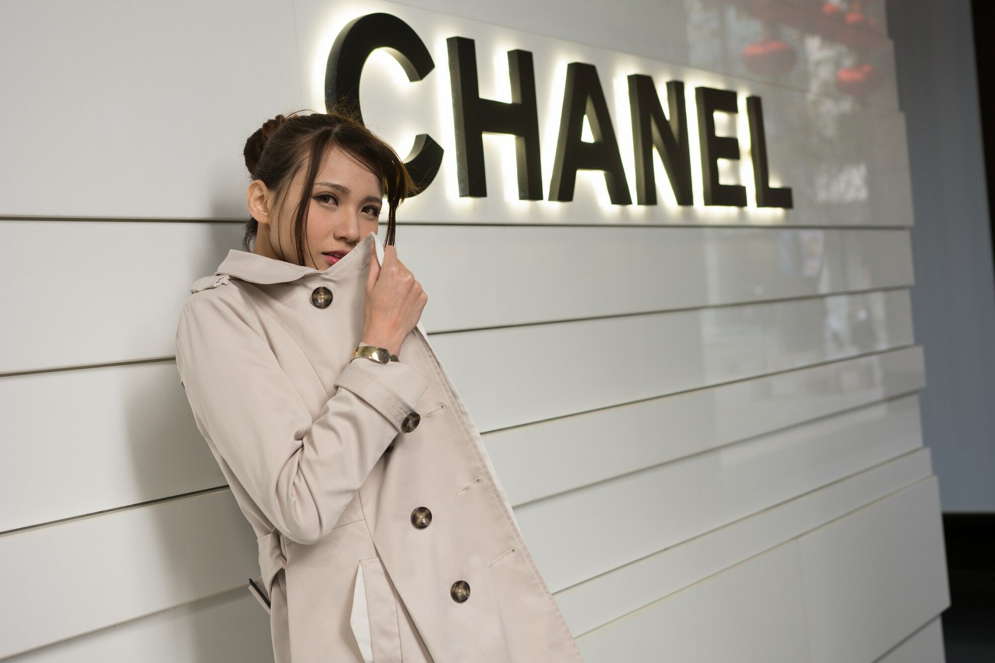 蔡译心Candice《信義區周邊 时尚风衣街拍》-图91