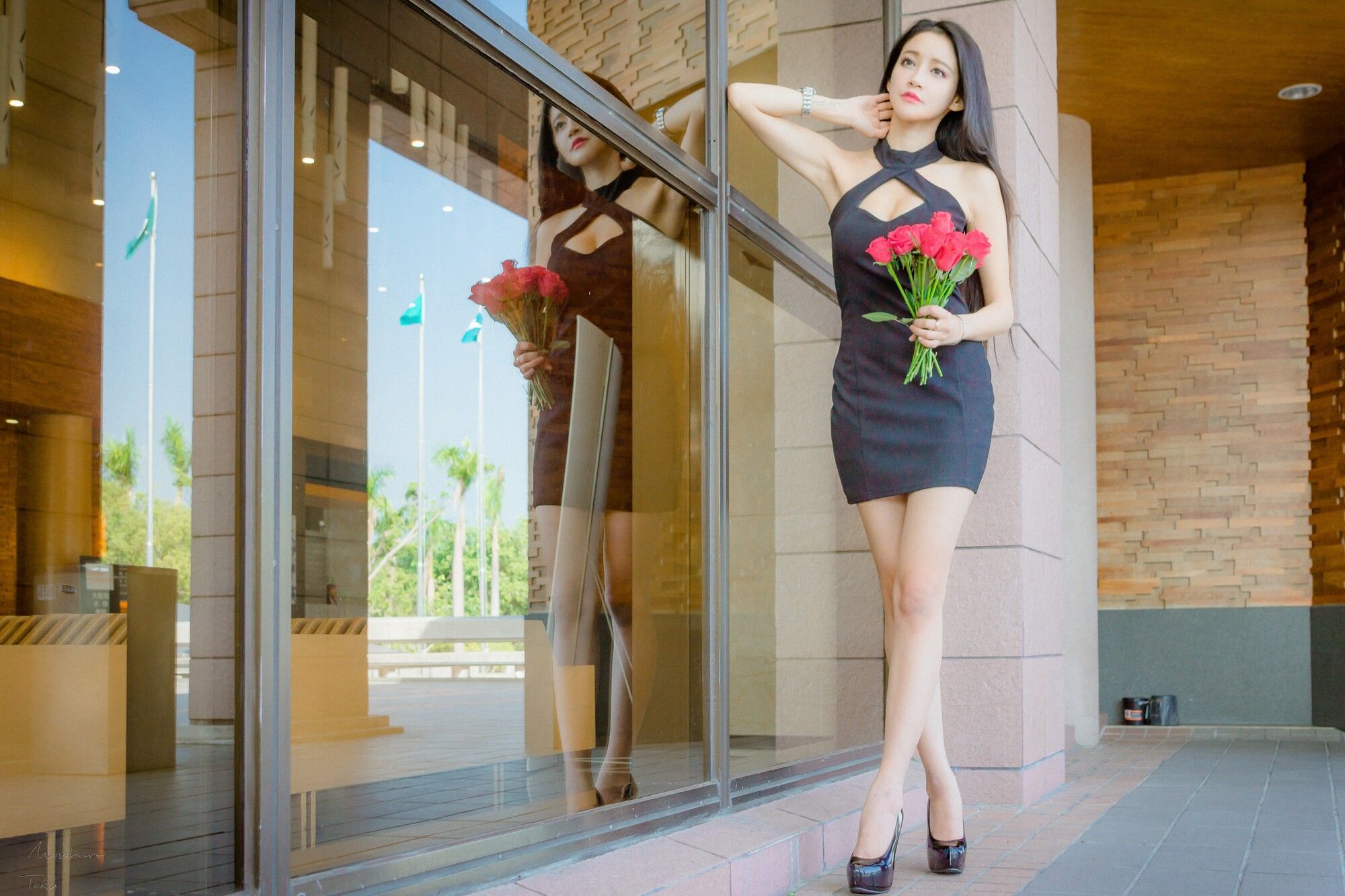 詹艾葳Avril《黑白双色女神街拍》-图11