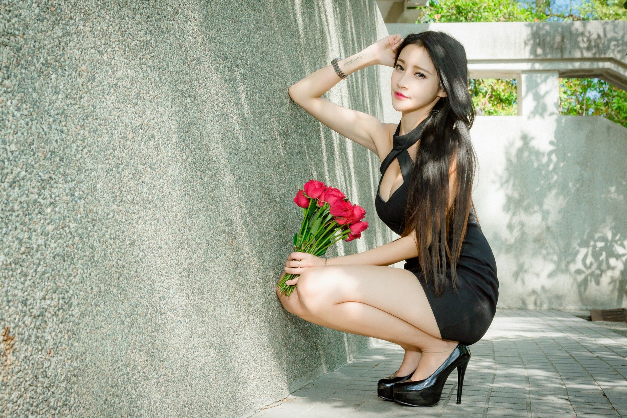 詹艾葳Avril《黑白双色女神街拍》-图14