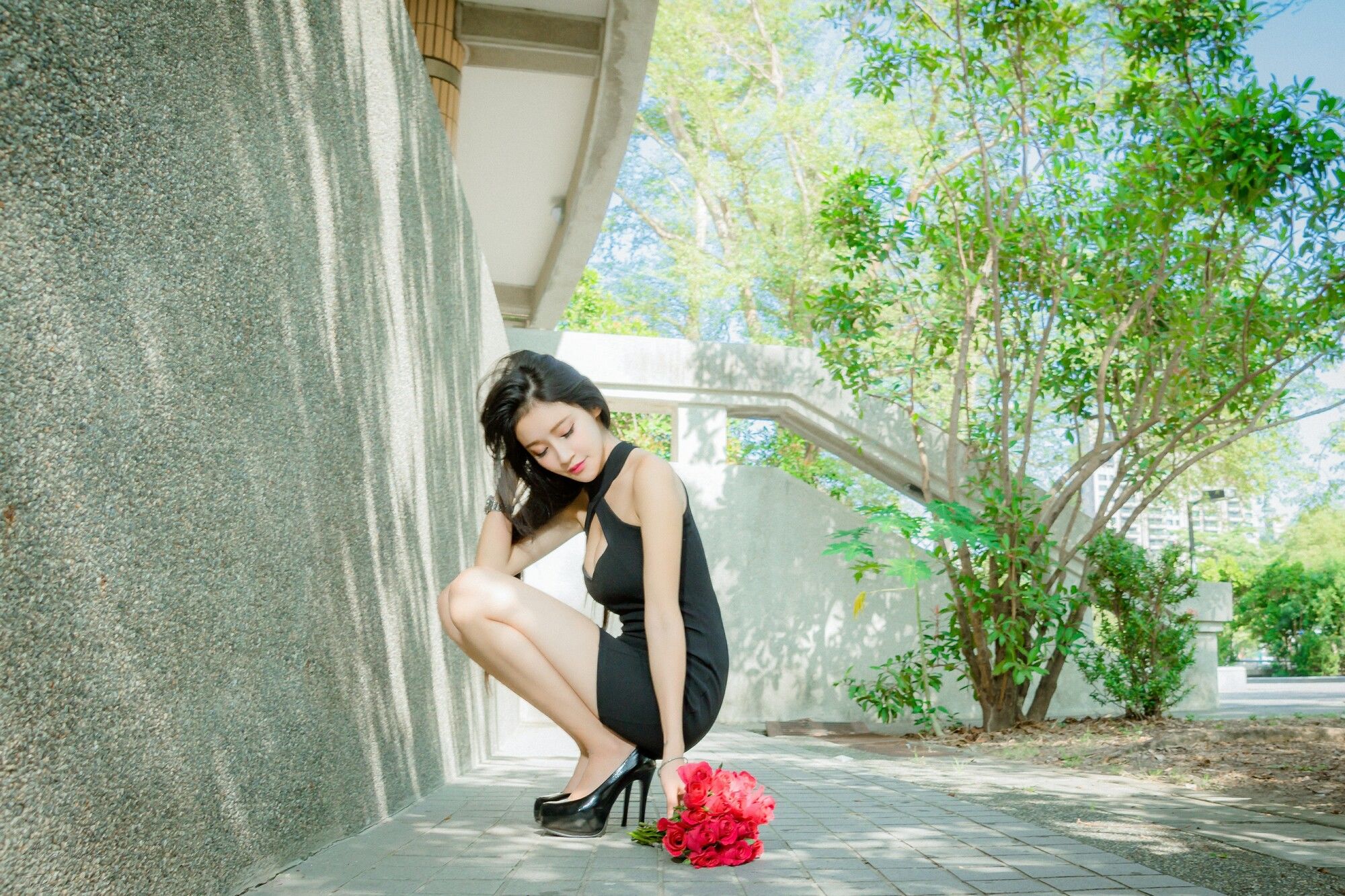 詹艾葳Avril《黑白双色女神街拍》-图19