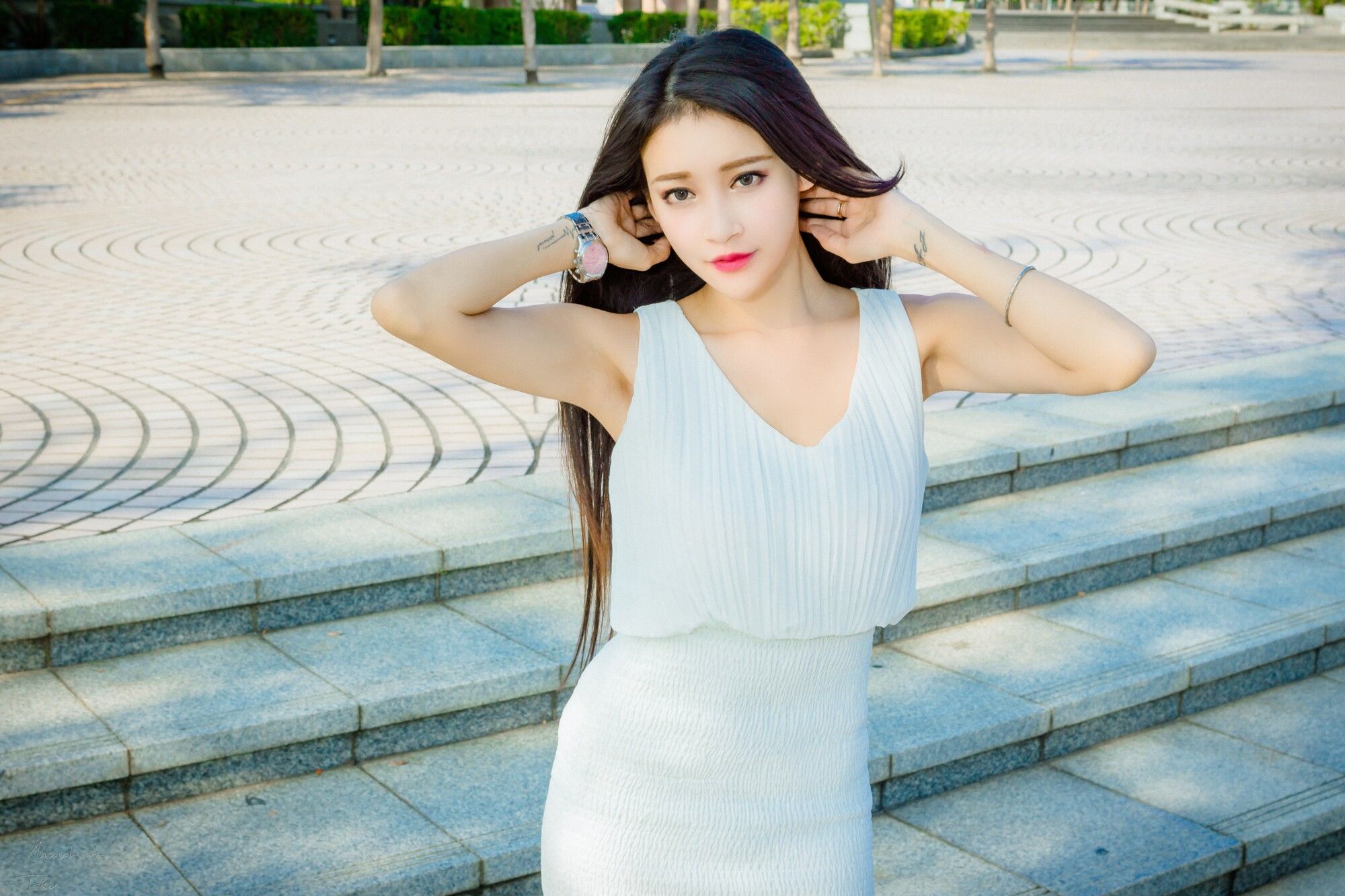 詹艾葳Avril《黑白双色女神街拍》-图25