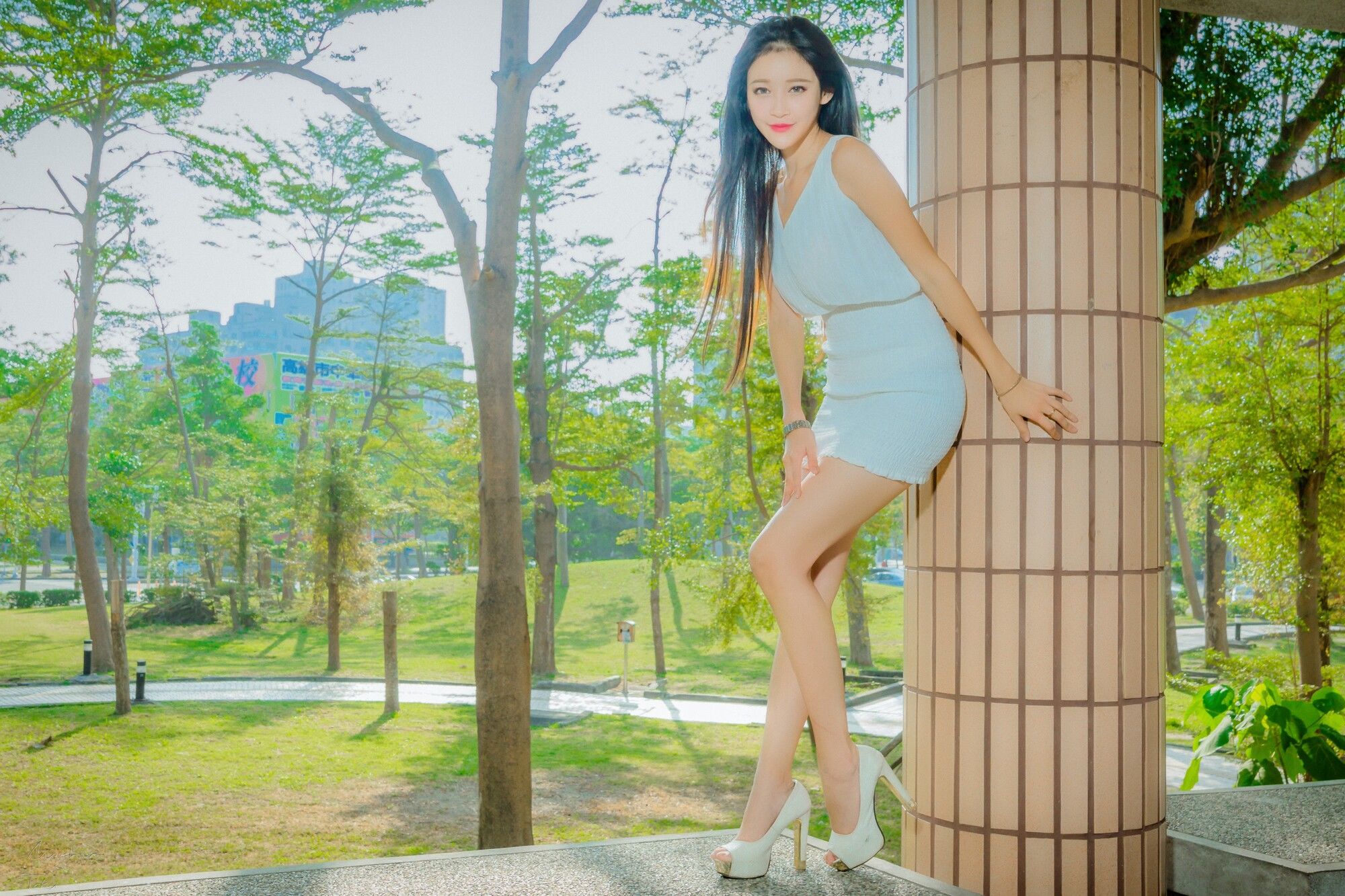 詹艾葳Avril《黑白双色女神街拍》-图29