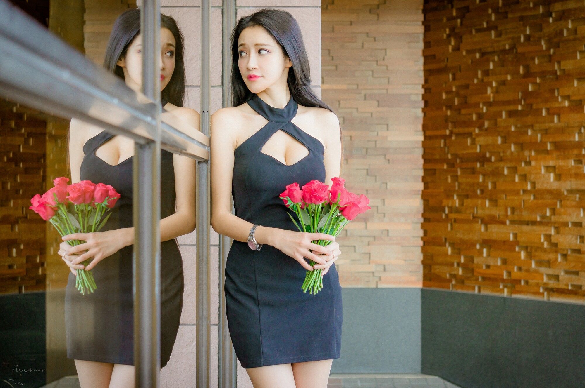 詹艾葳Avril《黑白双色女神街拍》-图31