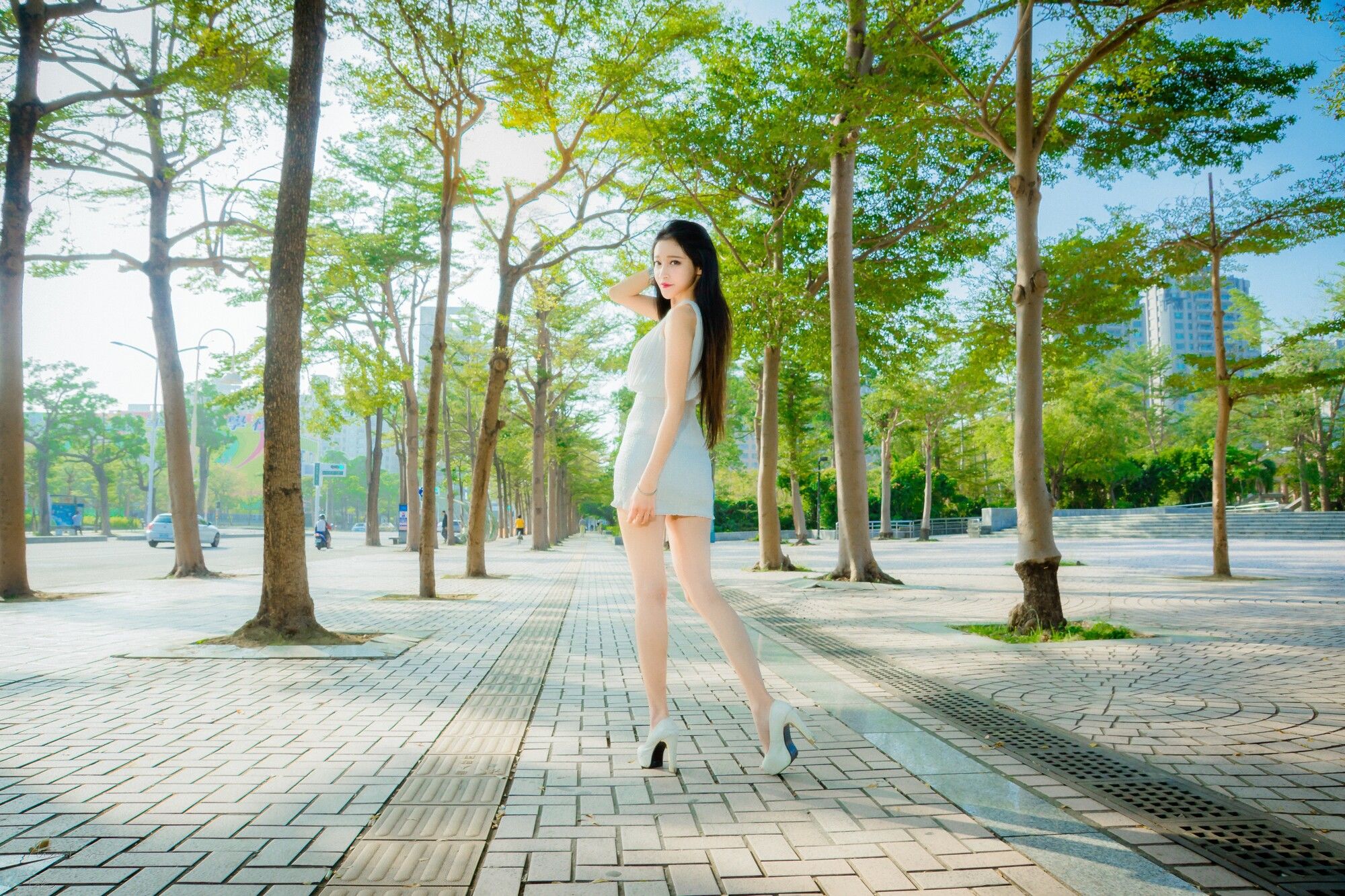 詹艾葳Avril《黑白双色女神街拍》-图34