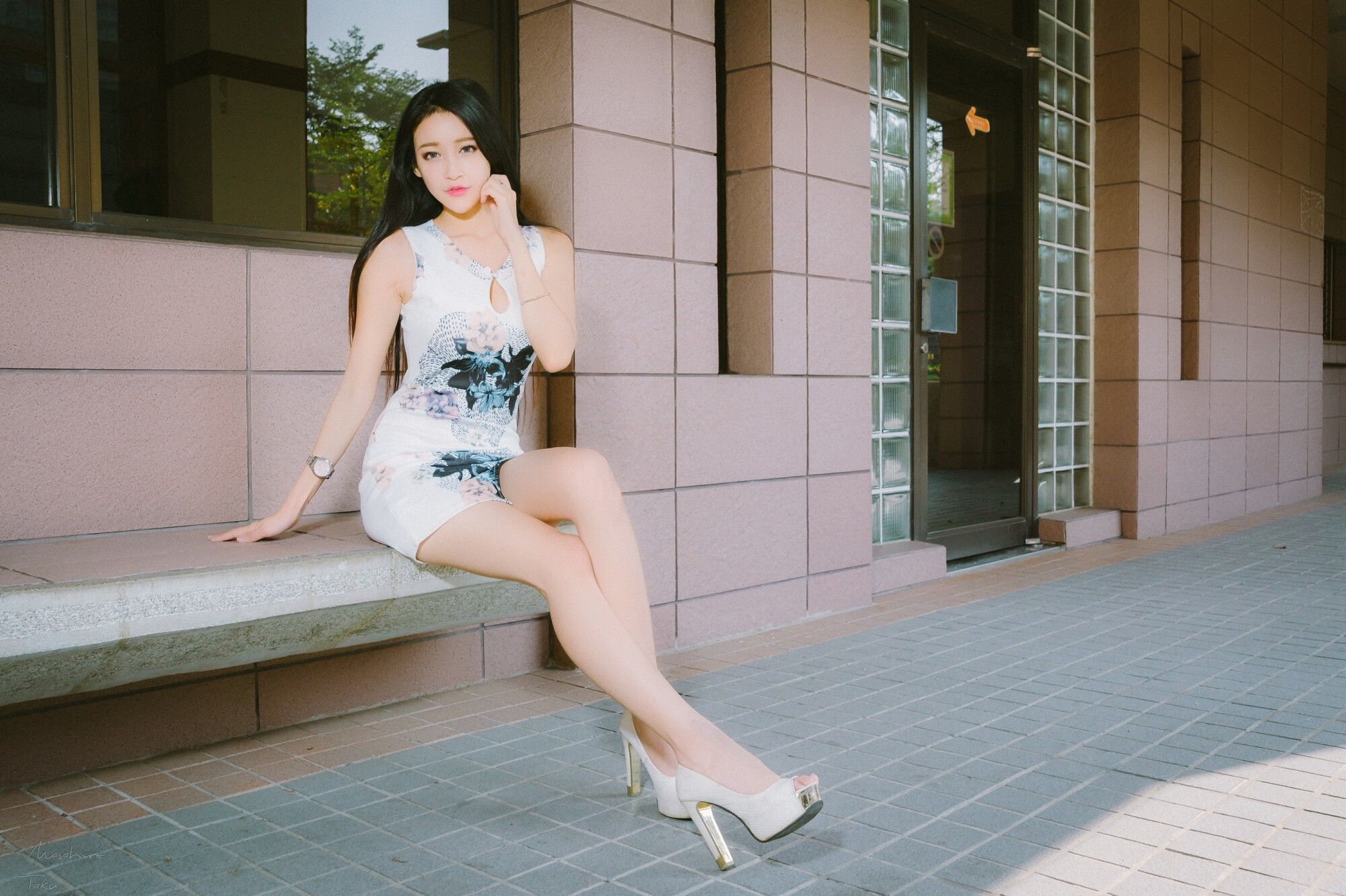 詹艾葳Avril《黑白双色女神街拍》-图39