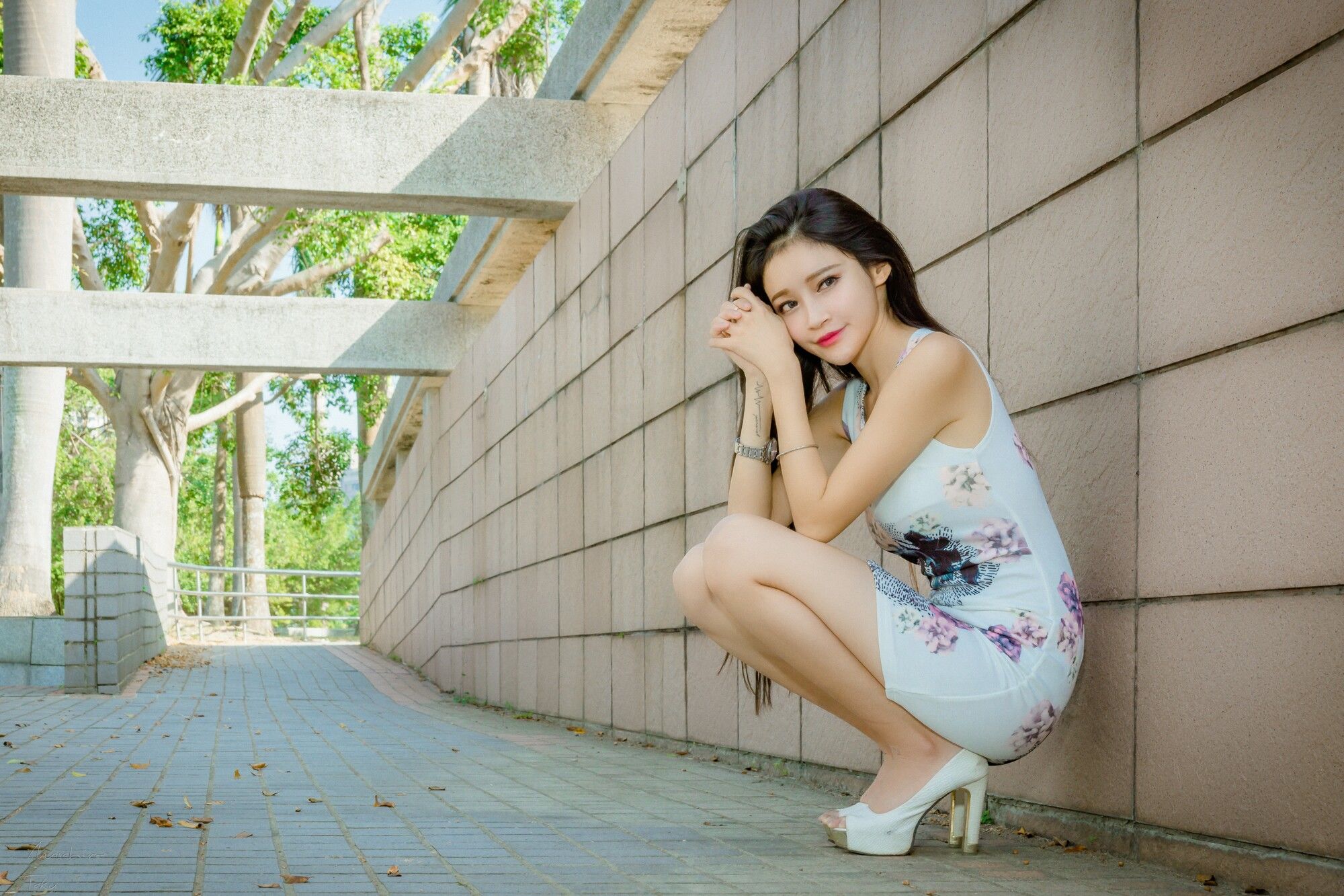 詹艾葳Avril《黑白双色女神街拍》-图64