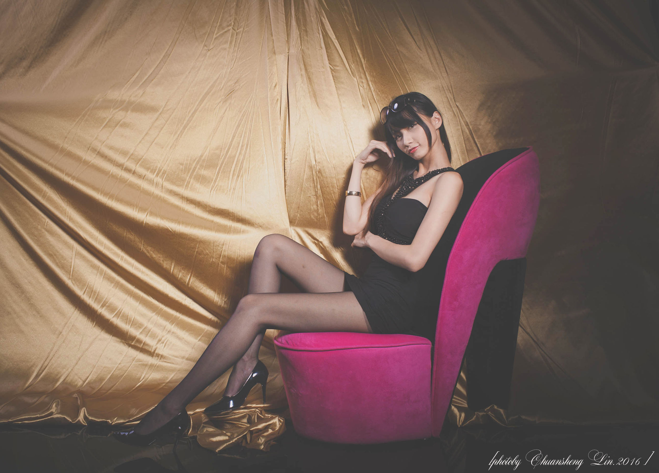 蔡译心 - 棚拍黑丝制服美腿-图51