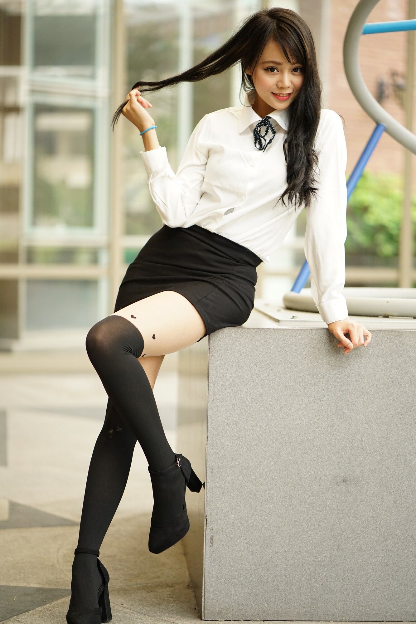 Candy孙卉彤《亚洲大学外拍》-图9