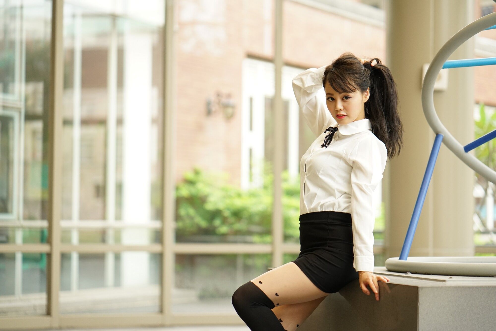 Candy孙卉彤《亚洲大学外拍》-图17