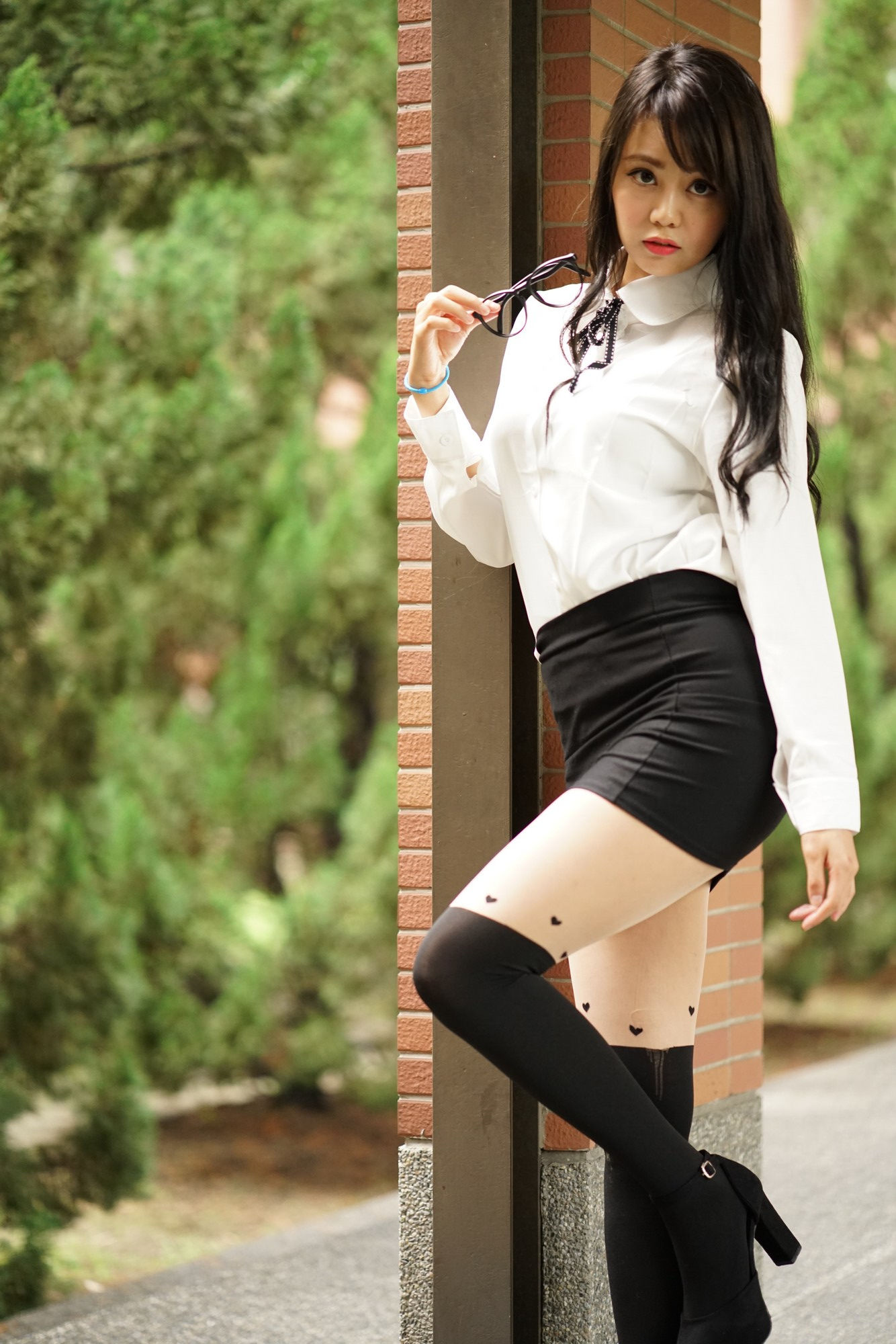 Candy孙卉彤《亚洲大学外拍》-图21