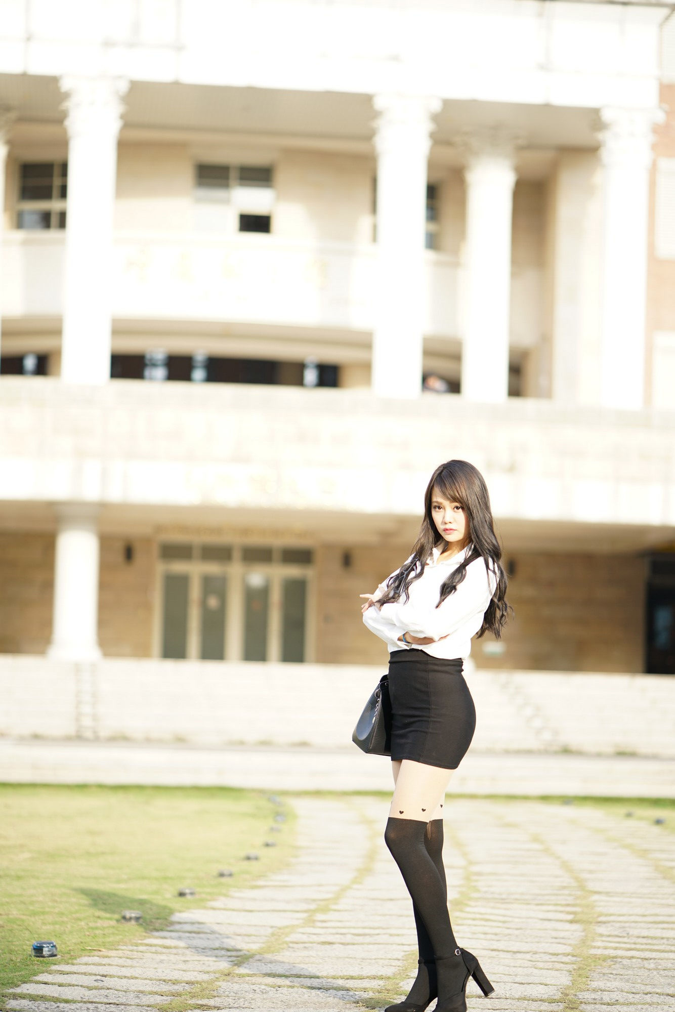 Candy孙卉彤《亚洲大学外拍》-图23