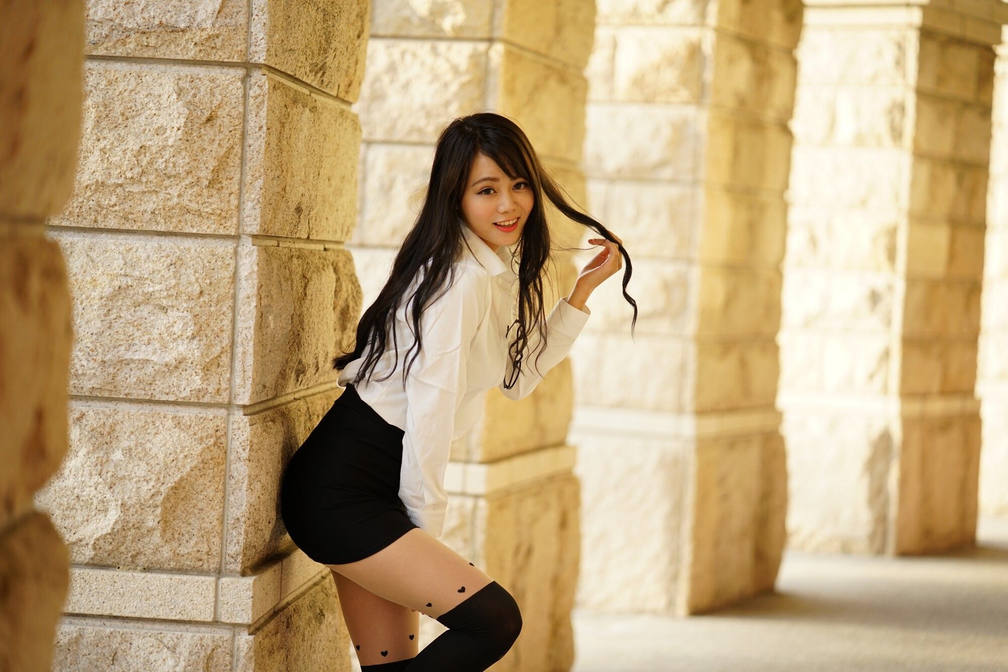 Candy孙卉彤《亚洲大学外拍》-图37