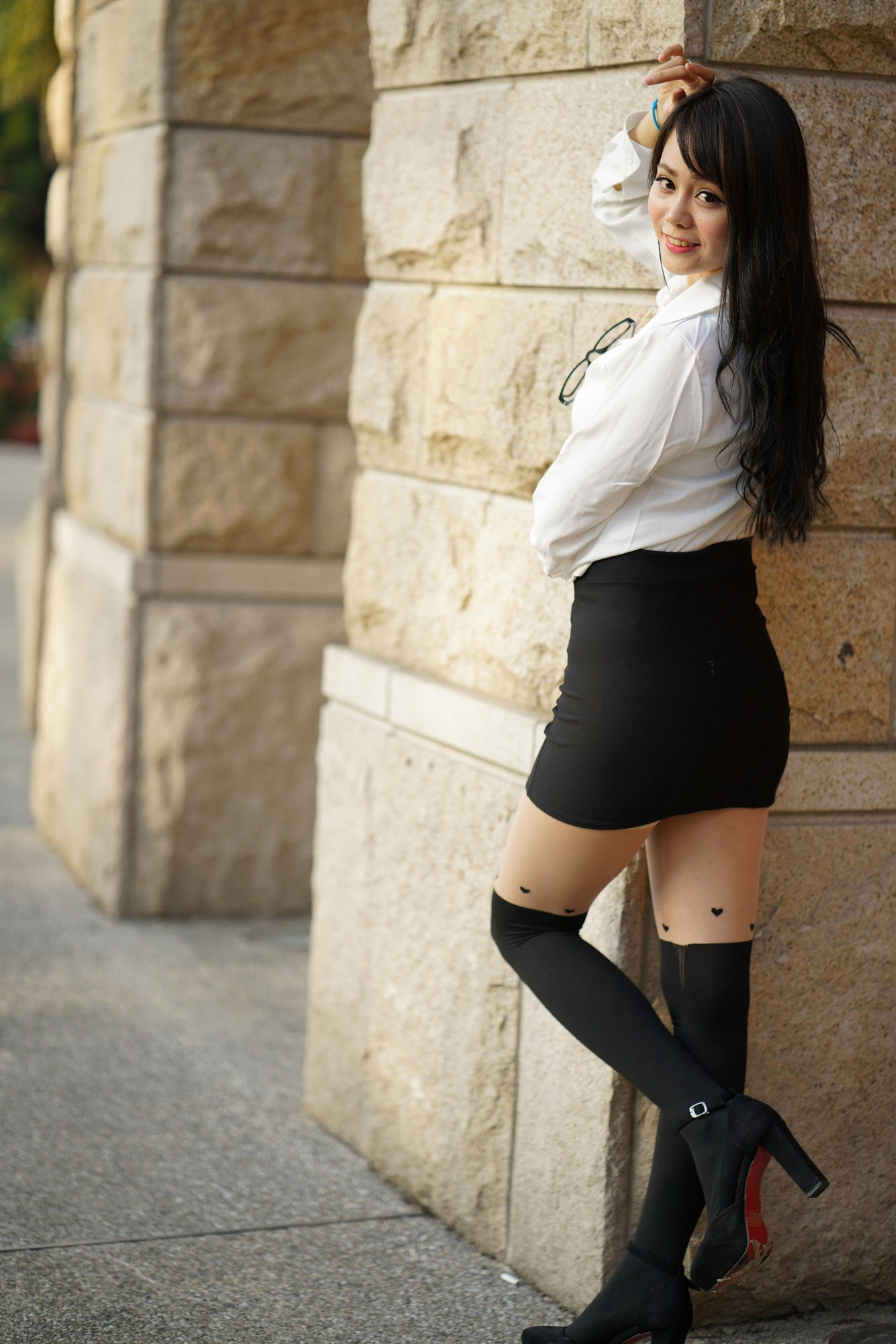 Candy孙卉彤《亚洲大学外拍》-图49