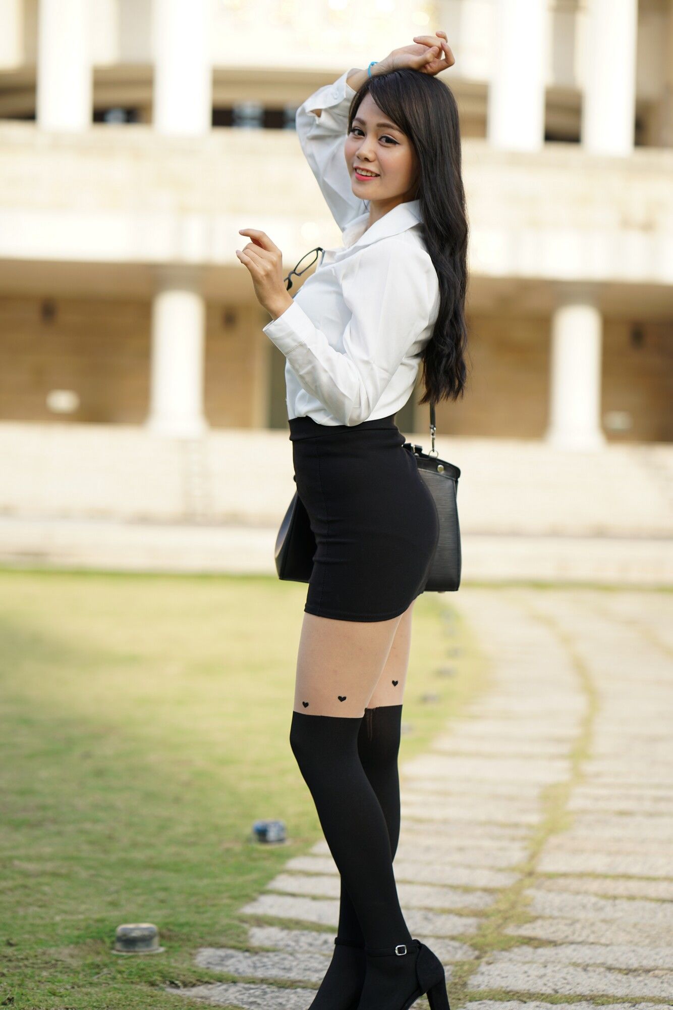 Candy孙卉彤《亚洲大学外拍》-图6