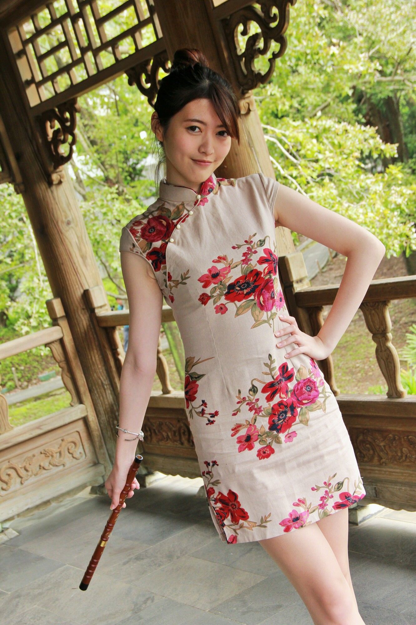 黄品瑄/Brindy薛薛《至善園旗袍外拍》-图0