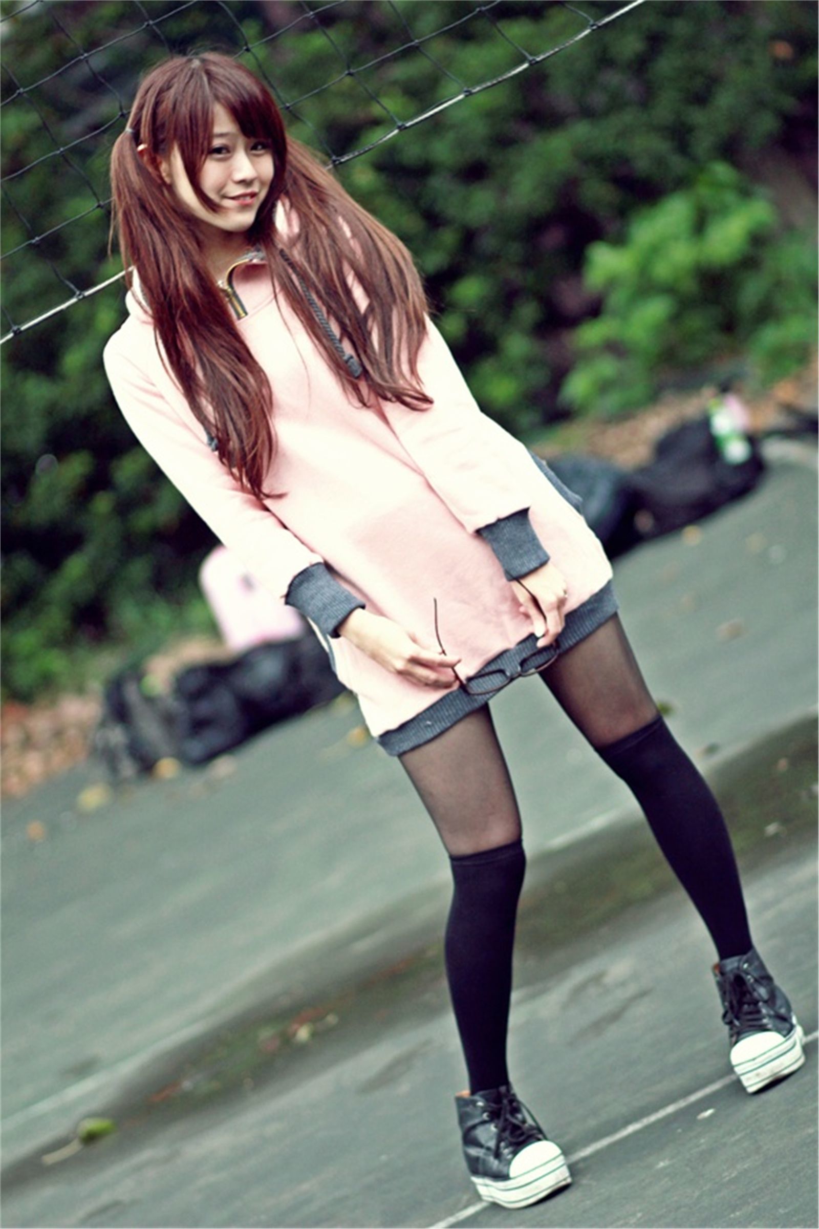 邱俞瑄(渔瑄)+白白《校园卖萌外拍》-图8