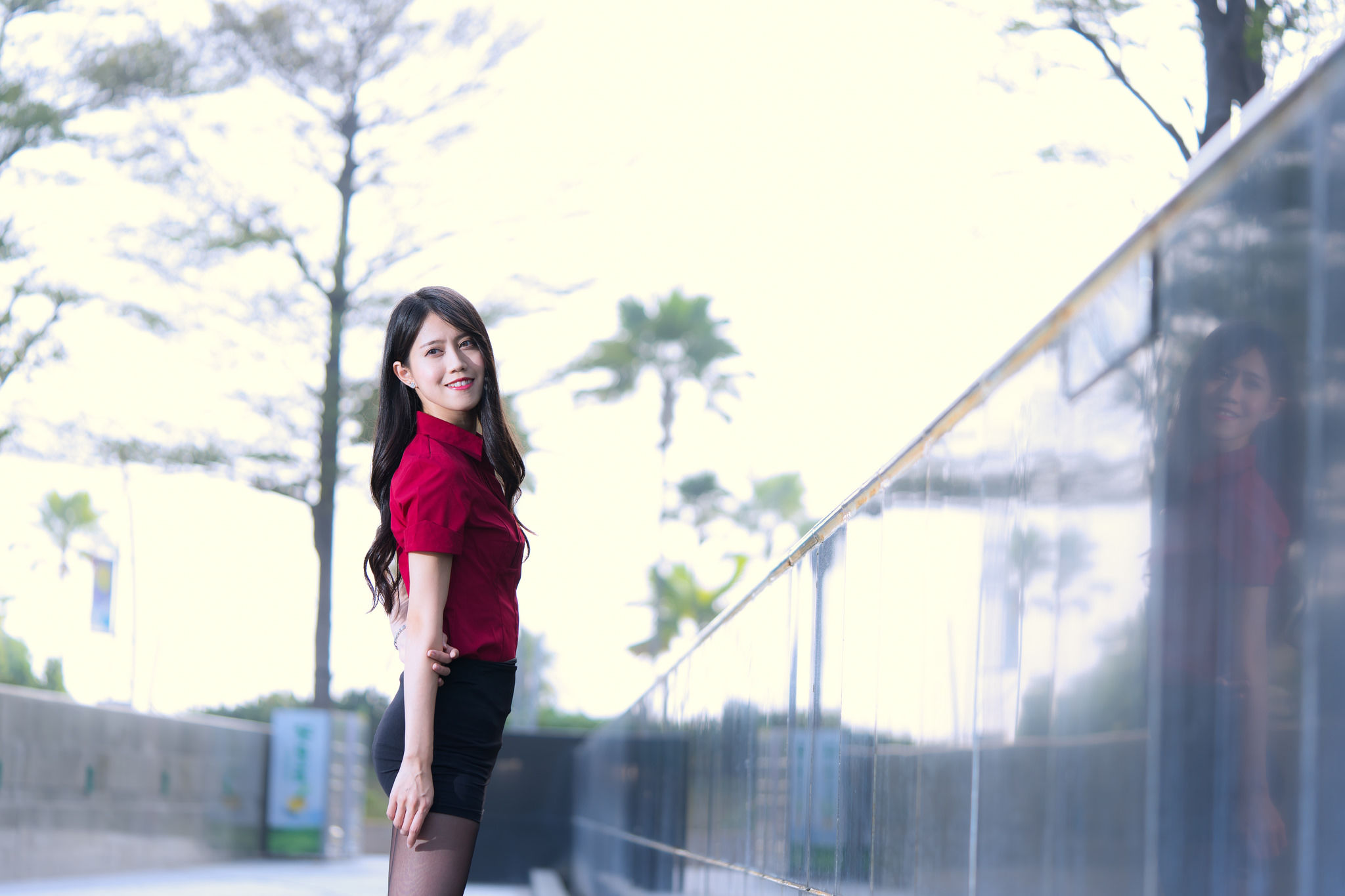 Candy宝儿《夢時代黑丝街拍》-图9